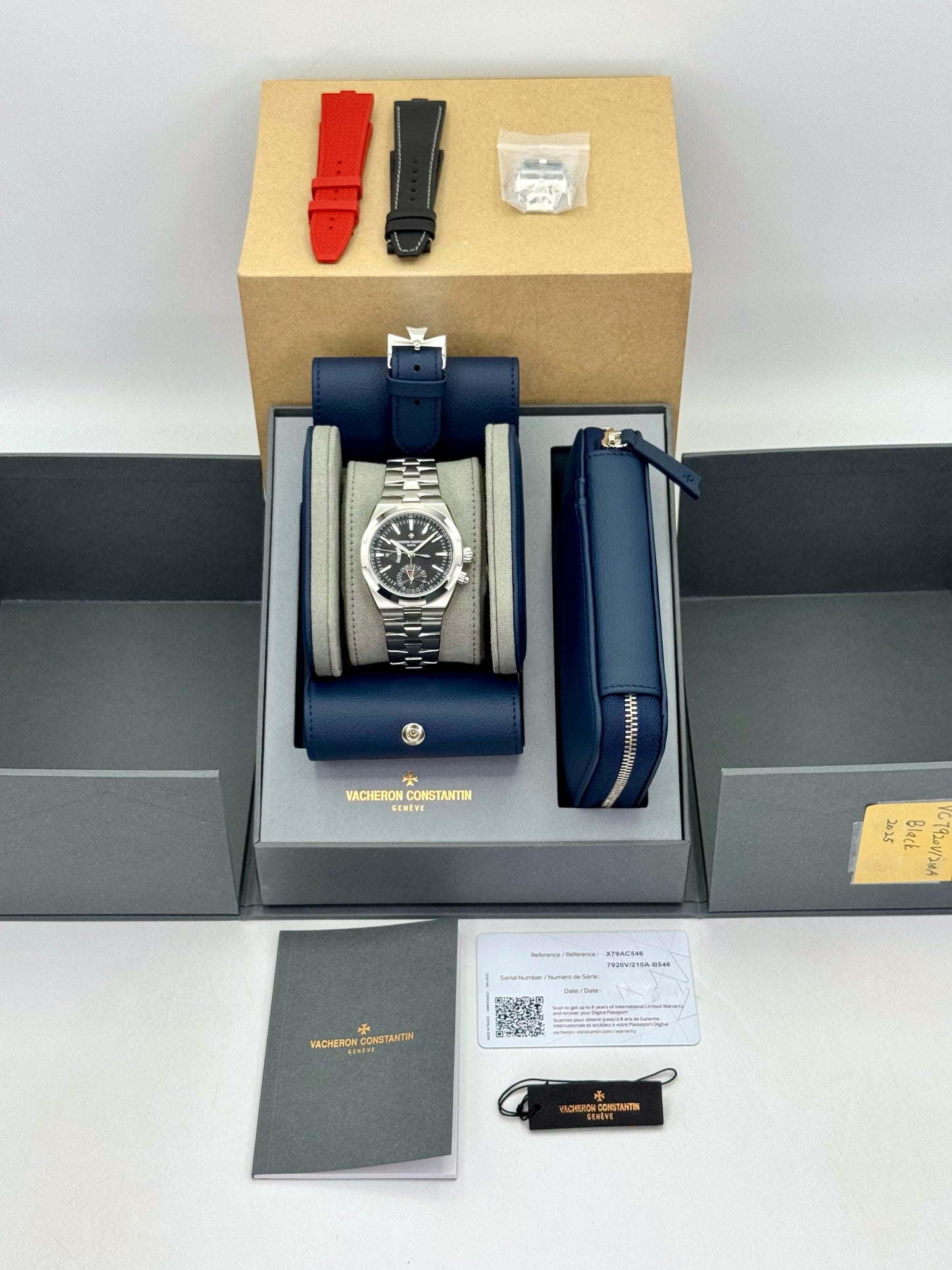 NEW 2025 Vacheron Constantin Overseas 41mm 7920V Dual Time Black Dial
