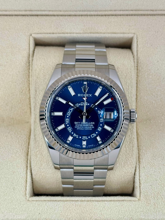 2023 Rolex Sky-Dweller 42mm 326934 Oyster Blue Dial - MyWatchLLC