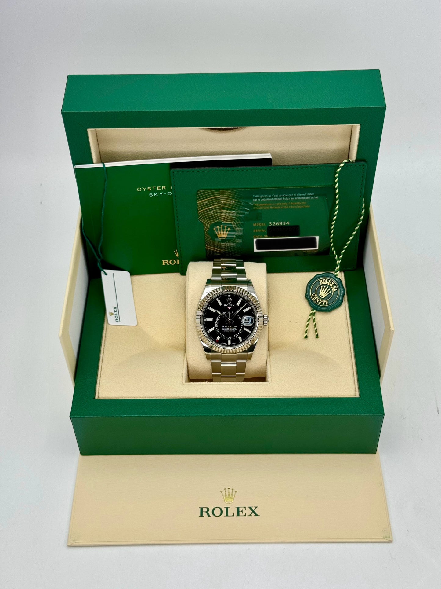 2023 Rolex Sky-Dweller 42mm 326934 Oyster Black Dial