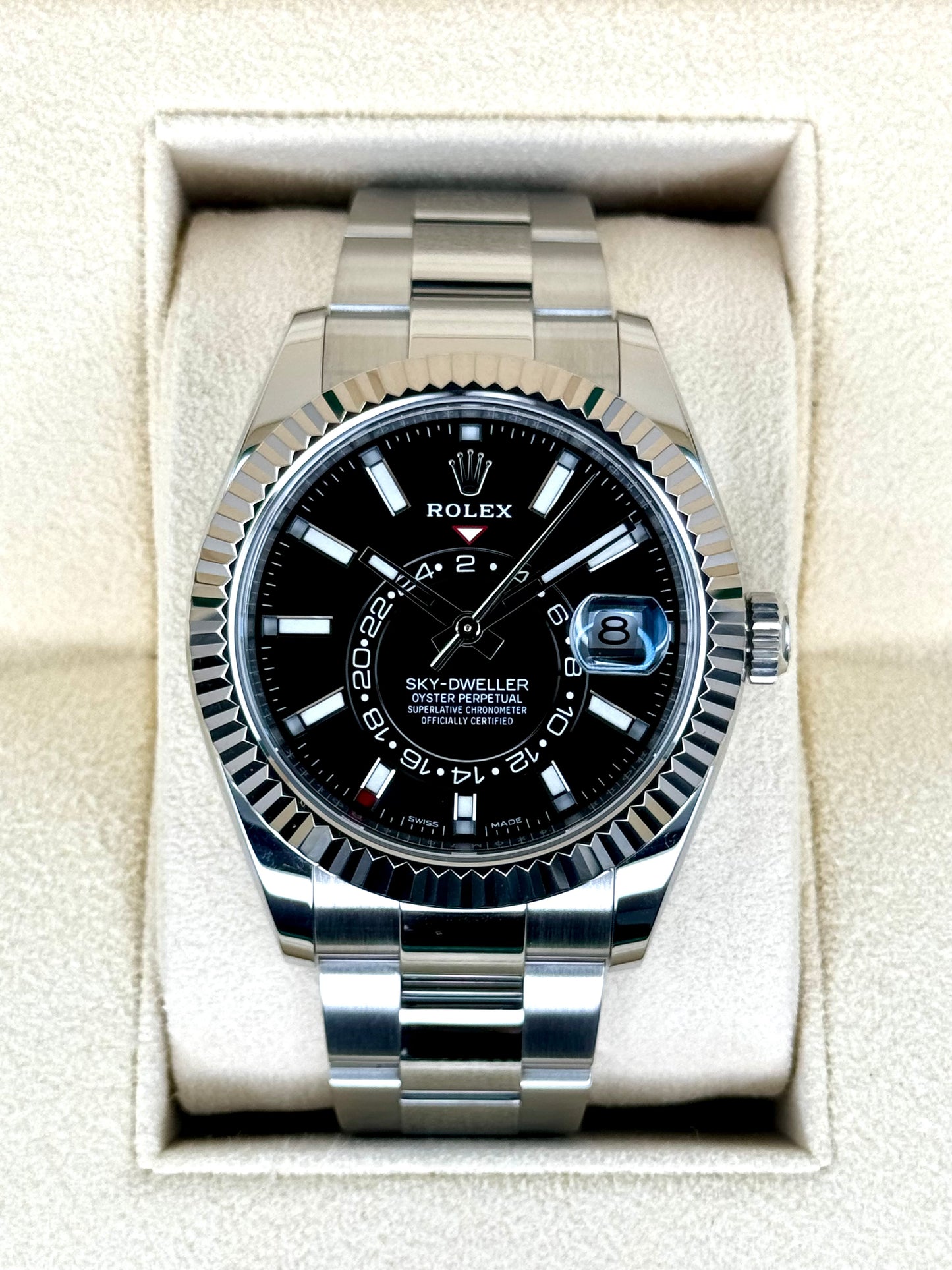 2023 Rolex Sky-Dweller 42mm 326934 Oyster Black Dial