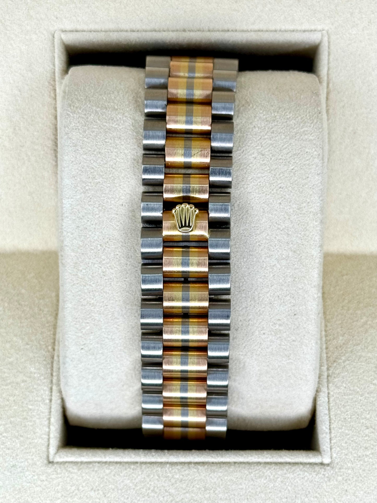 1985 Day-Date Rolex Tridor 36mm 18039B Jubilee Champagne Diamond Dial