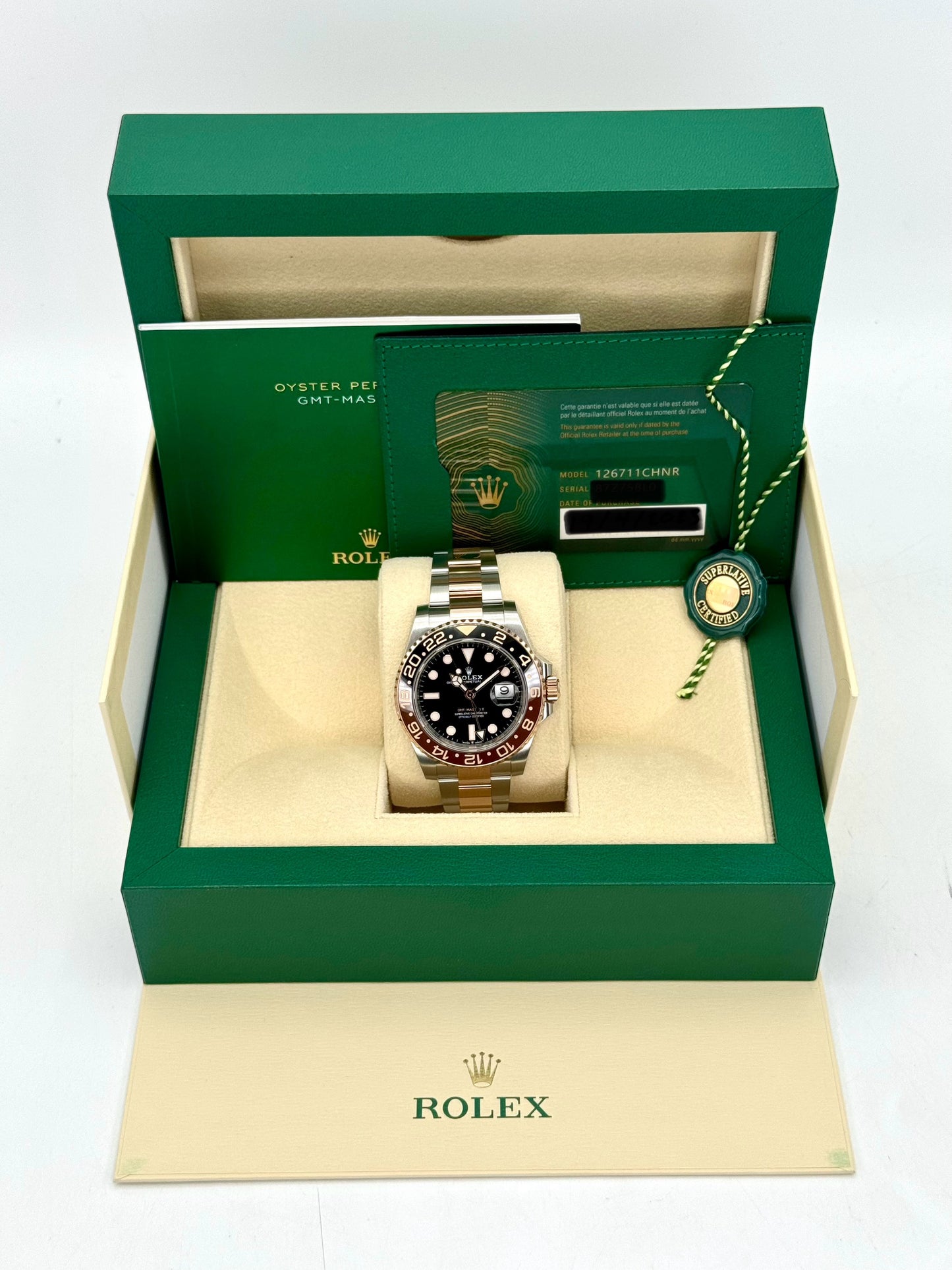 2023 Rolex GMT-Master II "Rootbeer" 40mm 126711CHNR Two-Tone