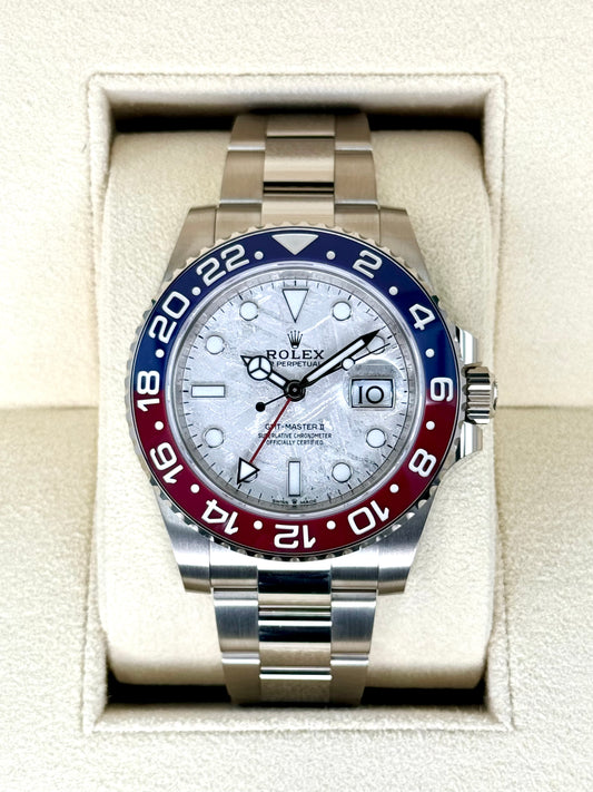 NEW 2024 Rolex GMT-Master II "Pepsi" 40mm 126719BLRO Meteorite Dial