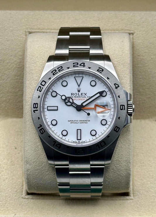 NEW 2024 Rolex Explorer II 42mm 226570 Polar White Dial - MyWatchLLC