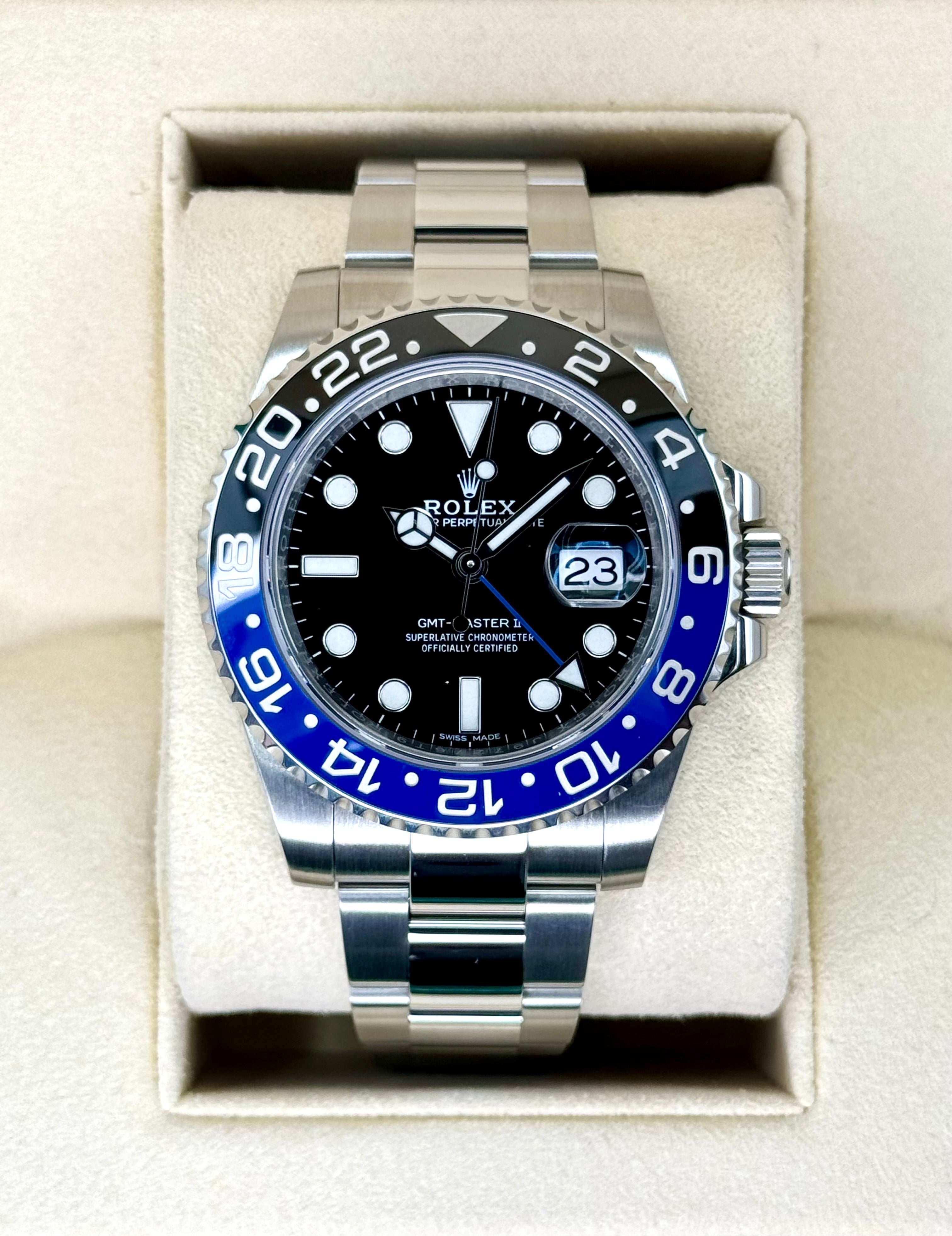 2018 Rolex GMT Master II Batman 40mm 116710BLNR Oyster MyWatchLLC