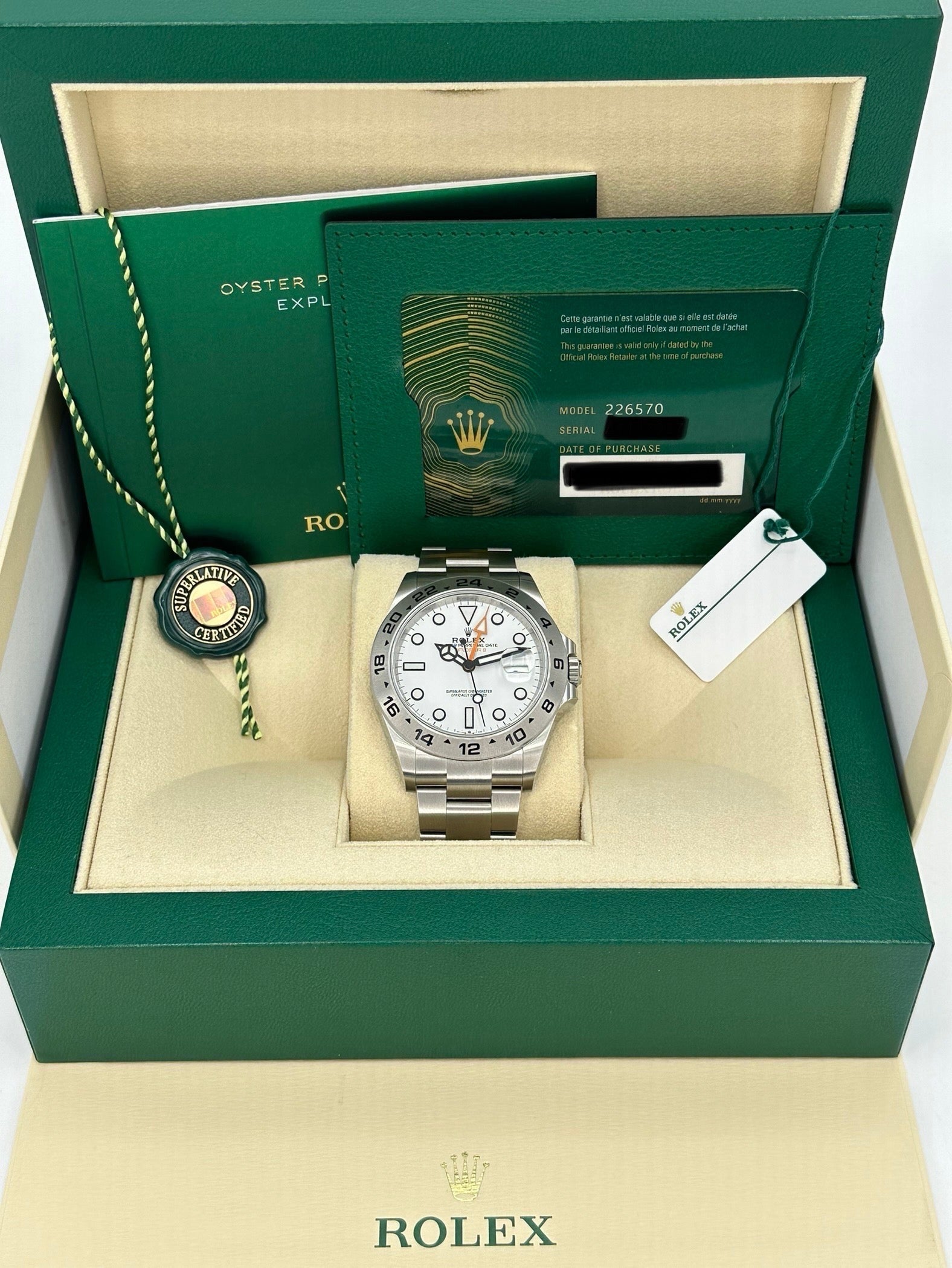 Rolex explorer shop 2 box