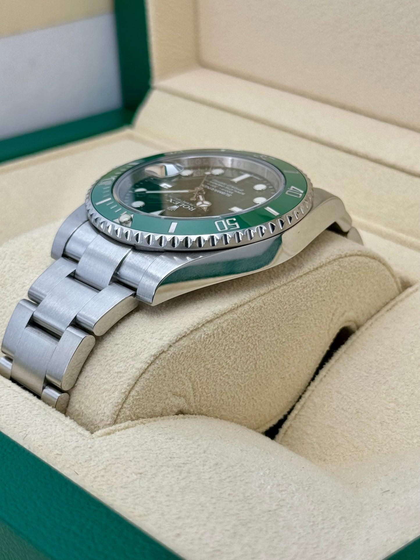2015 Rolex Submariner Date "Hulk" 40mm 116610LV Green Dial - MyWatchLLC