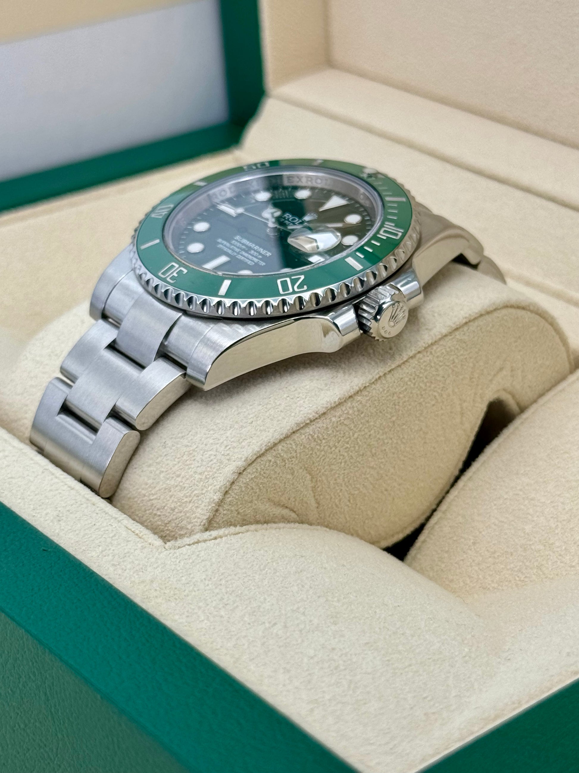 2015 Rolex Submariner Date "Hulk" 40mm 116610LV Green Dial - MyWatchLLC