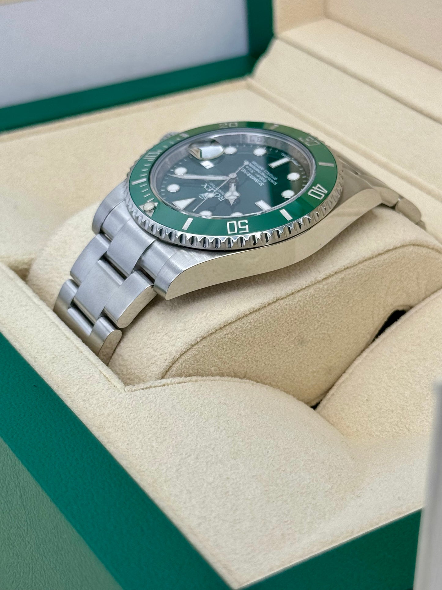 2015 Rolex Submariner Date "Hulk" 40mm 116610LV Green Dial - MyWatchLLC