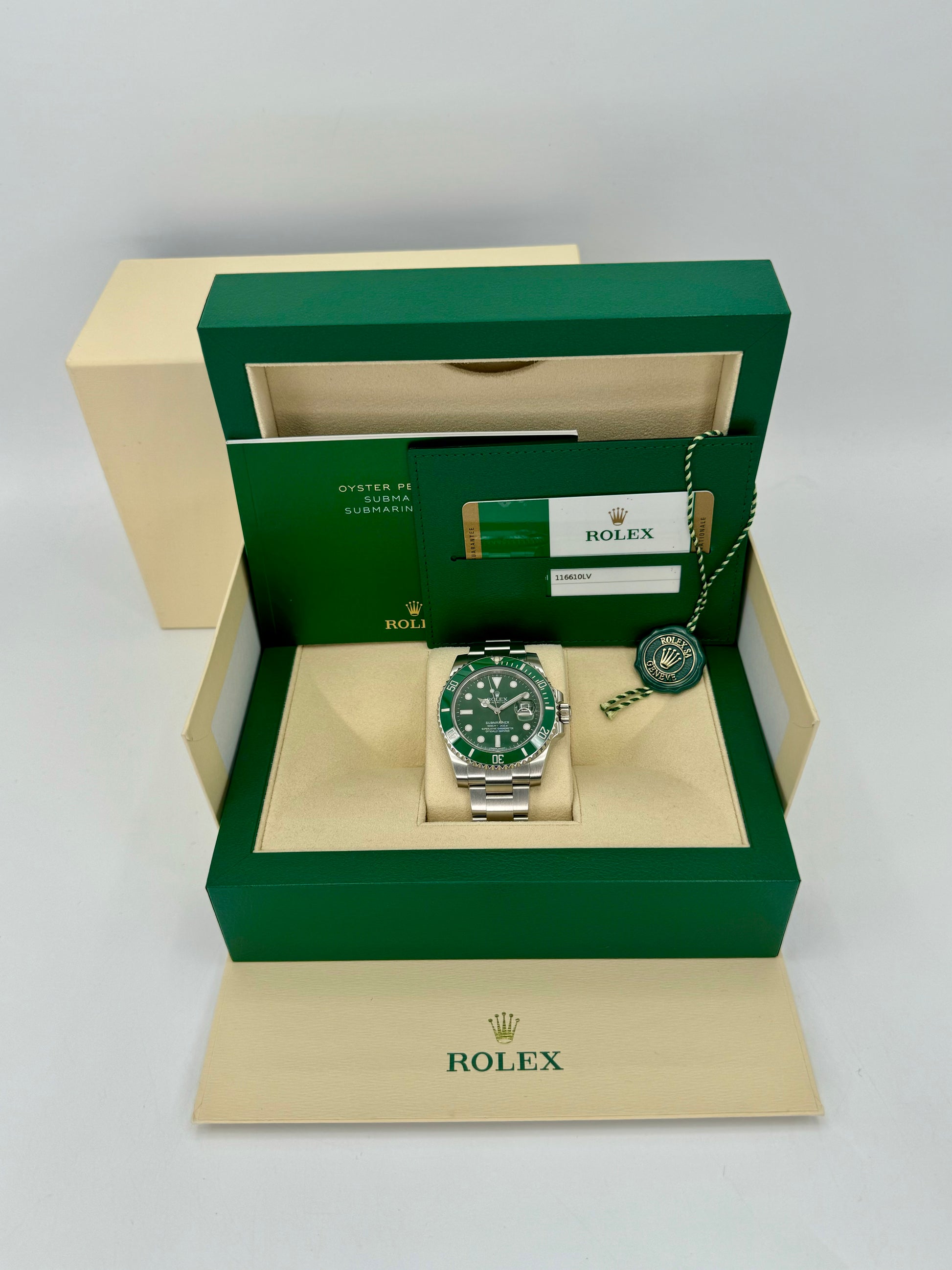 2015 Rolex Submariner Date "Hulk" 40mm 116610LV Green Dial - MyWatchLLC