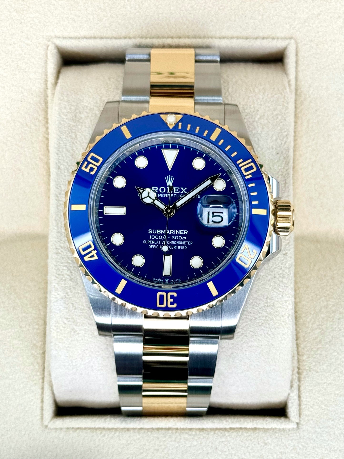 2020 Rolex Submariner "Bluesy" 41mm 126613LB Two-Tone Blue Dial