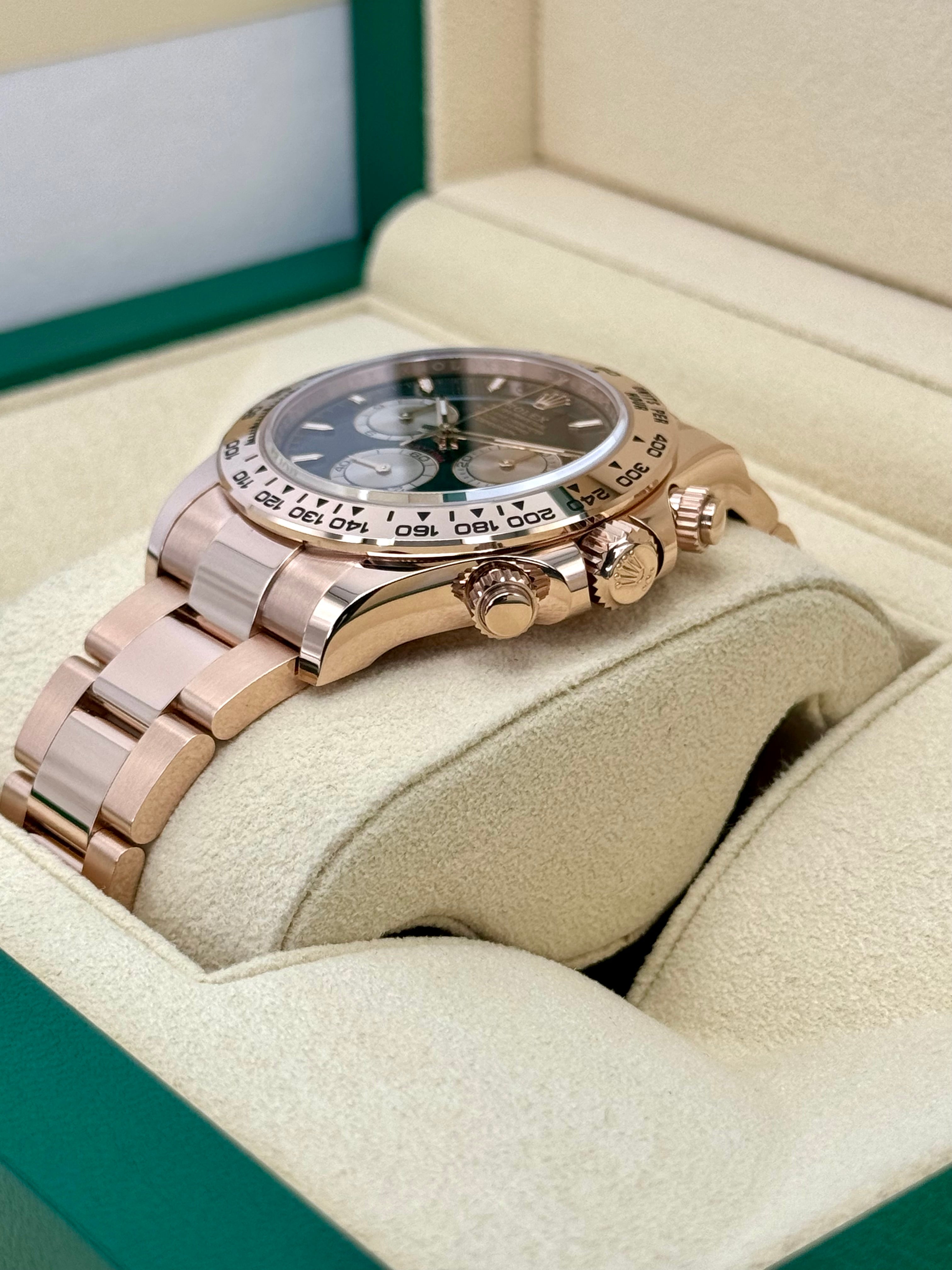 NEW 2024 Rolex Daytona 40mm 126505 Rose Gold Black Dial MyWatchLLC