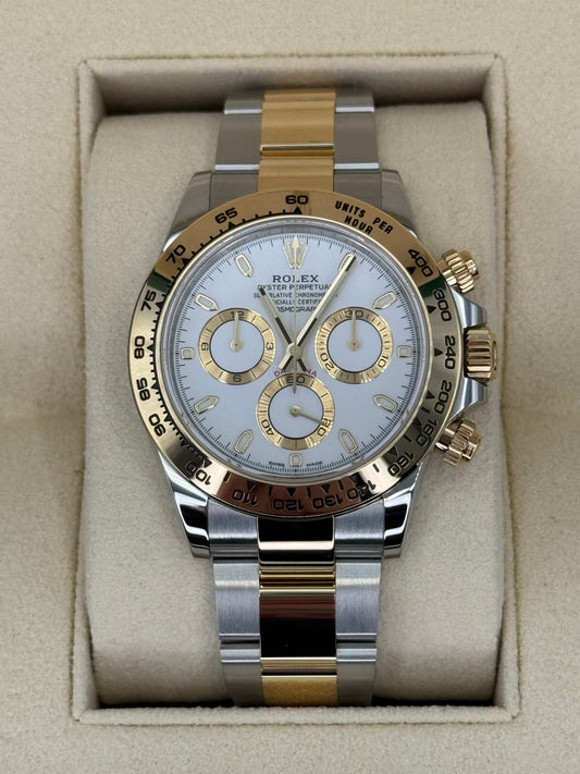 2023 Rolex Daytona 40mm 116503 Tow-Tone White Dial - MyWatchLLC
