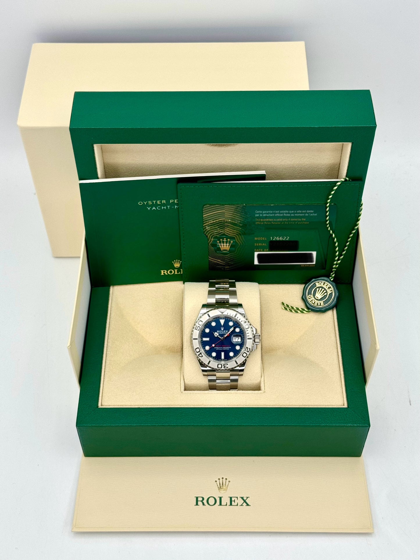 NEW 2024 Rolex Yacht-Master 40mm 126622 Stainless Steel Blue Dial