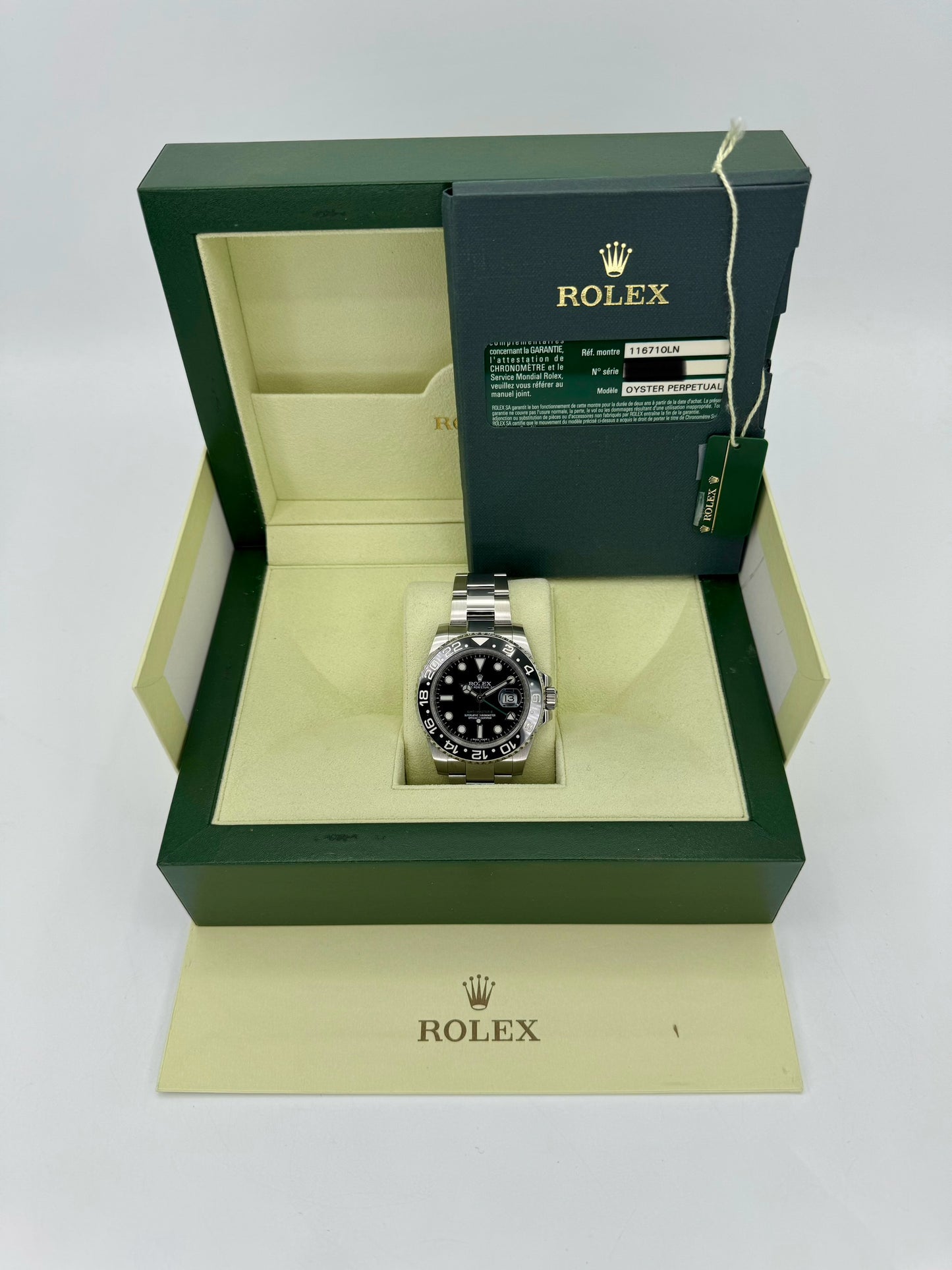 2014 Rolex GMT-Master-II 40mm 116710LN Stainless Steel Black Dial - MyWatchLLC