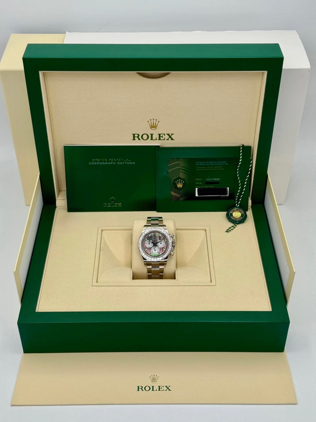 NEW 2025 Rolex Daytona 40mm 126579RBR Mother of Pearl Diamond Dial