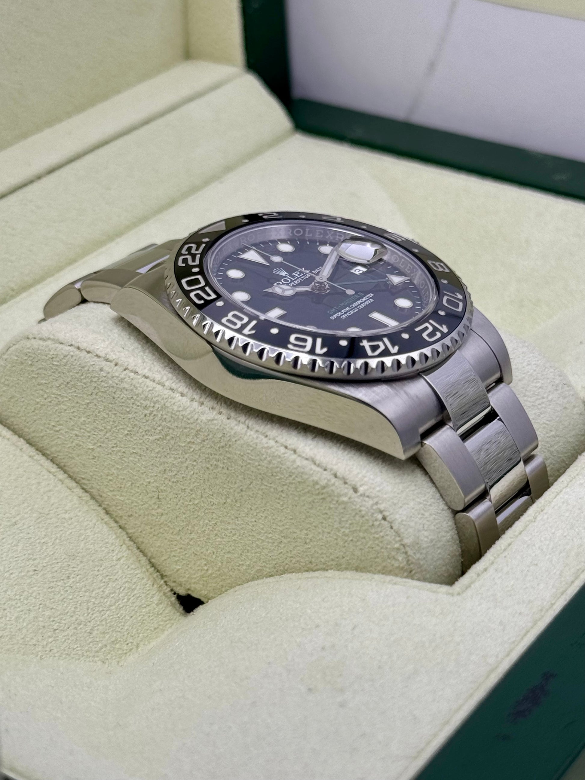 2014 Rolex GMT-Master-II 40mm 116710LN Stainless Steel Black Dial - MyWatchLLC