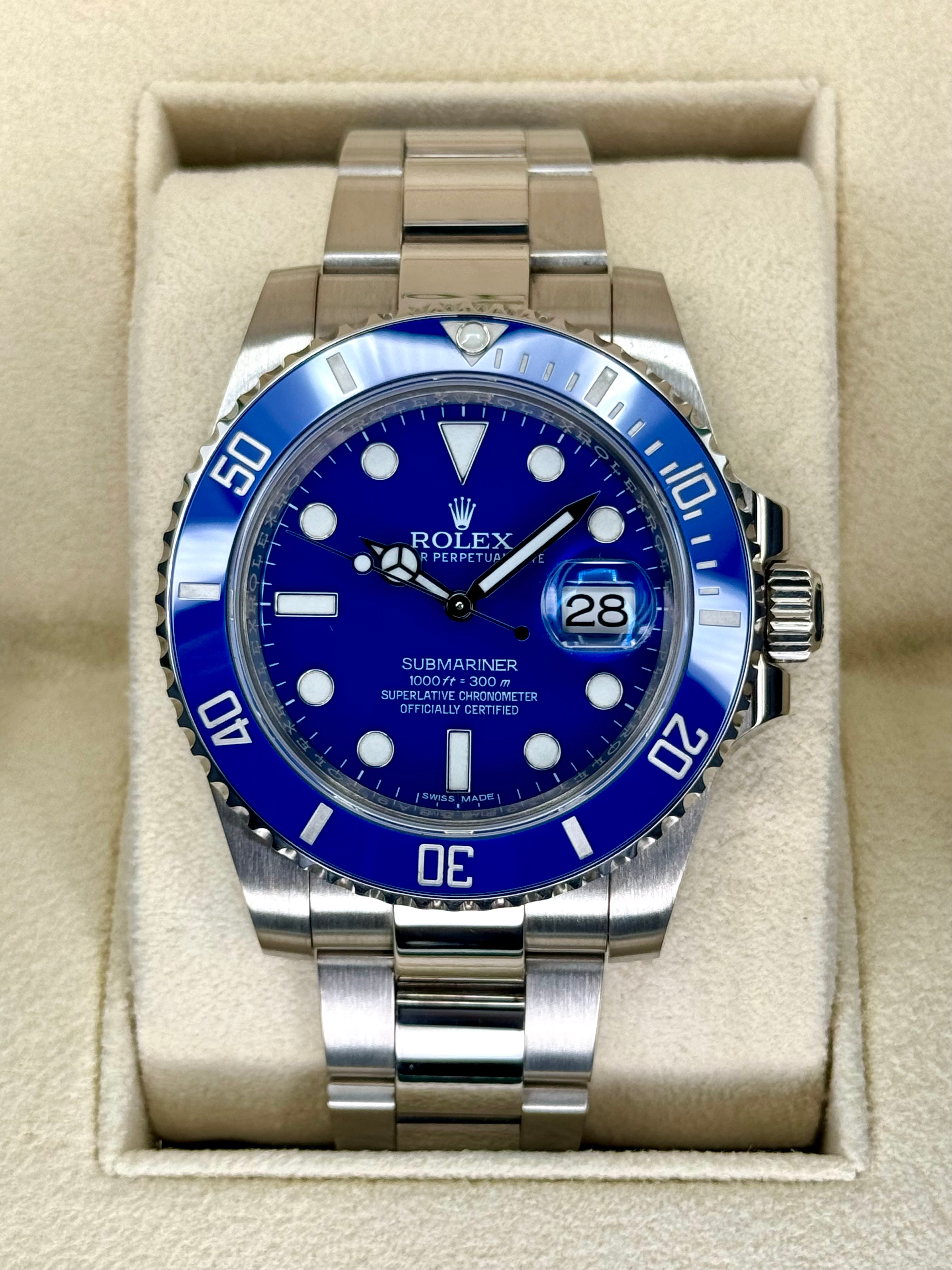 Rolex submariner hot sale blue smurf