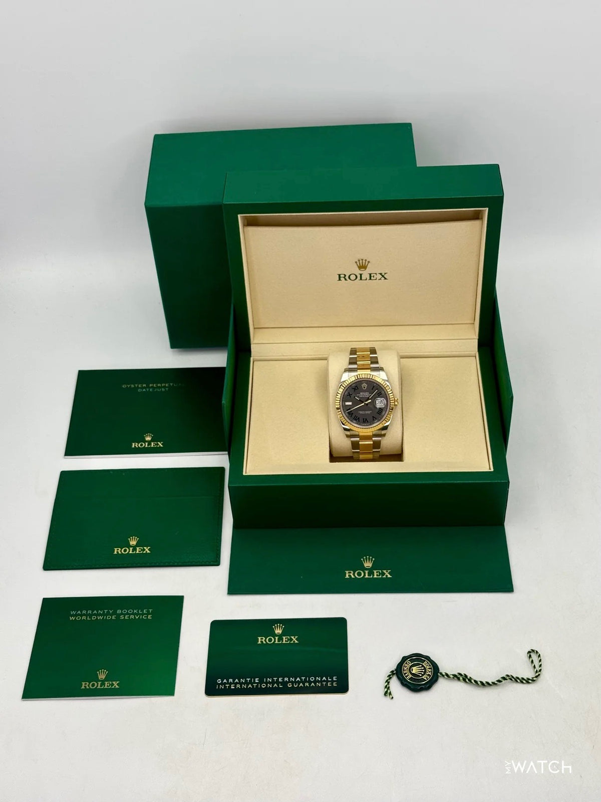 NEW 2026 Rolex Datejust 41mm 126333 Two-Tone Oyster Wimbledon Dial