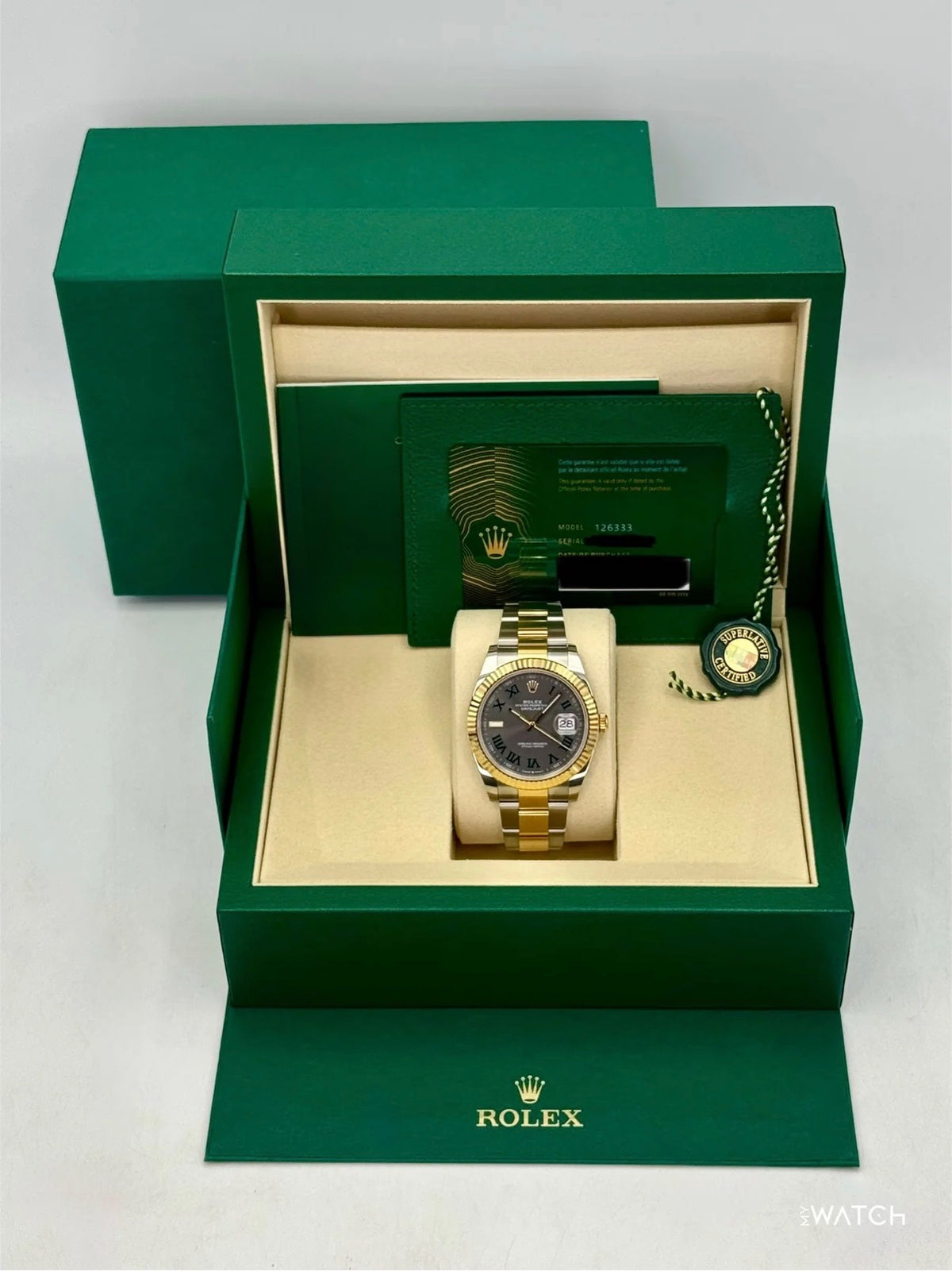 NEW 2026 Rolex Datejust 41mm 126333 Two-Tone Oyster Wimbledon Dial