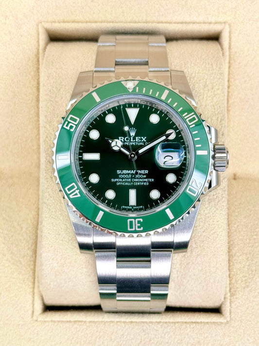 2019 Rolex Submariner "Hulk" 40mm 116610LV Green Dial