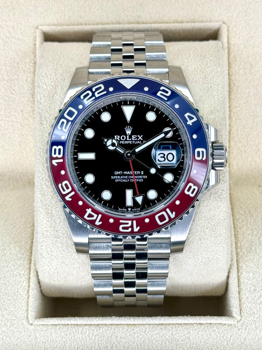 2022 Rolex GMT-Master II "Pepsi" 40mm 126710BLRO Jubilee Black Dial - MyWatchLLC