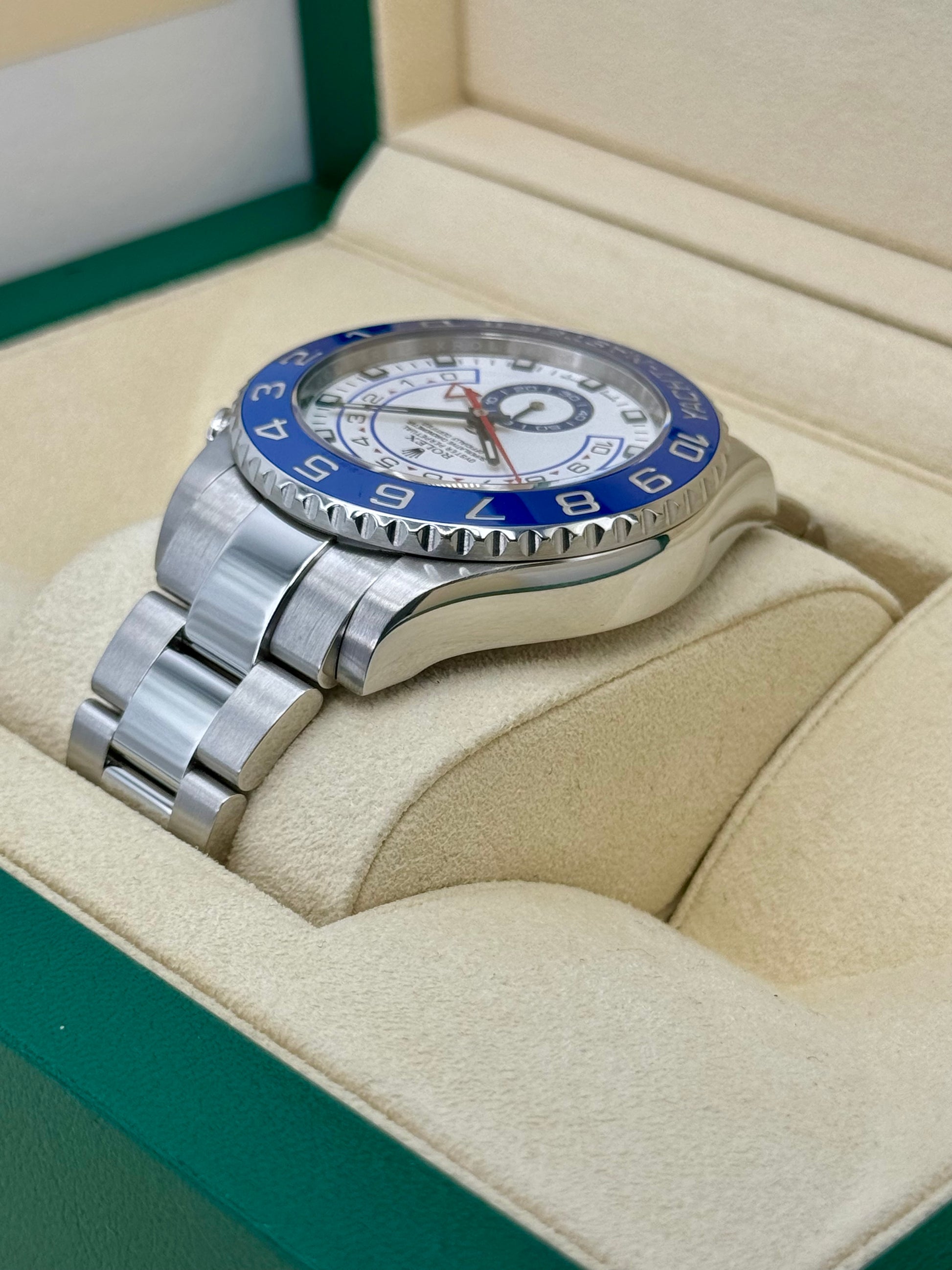 2013 Rolex Yacht-Master II 44mm 116680 Stainless Steel White Dial - MyWatchLLC