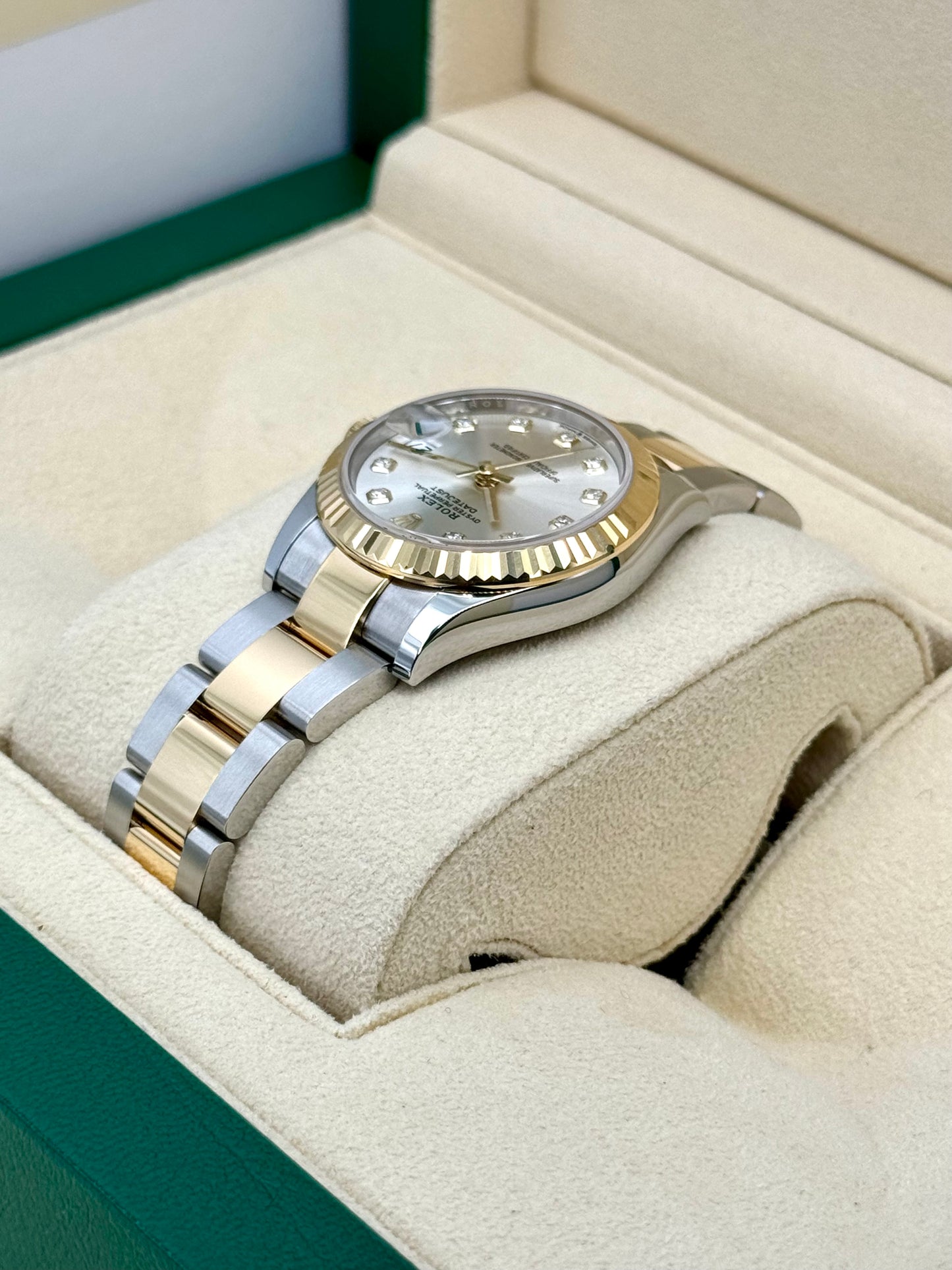 NEW 2024 Rolex Lady Datejust 31mm 278273 Two-Tone Silver Diamond Dial