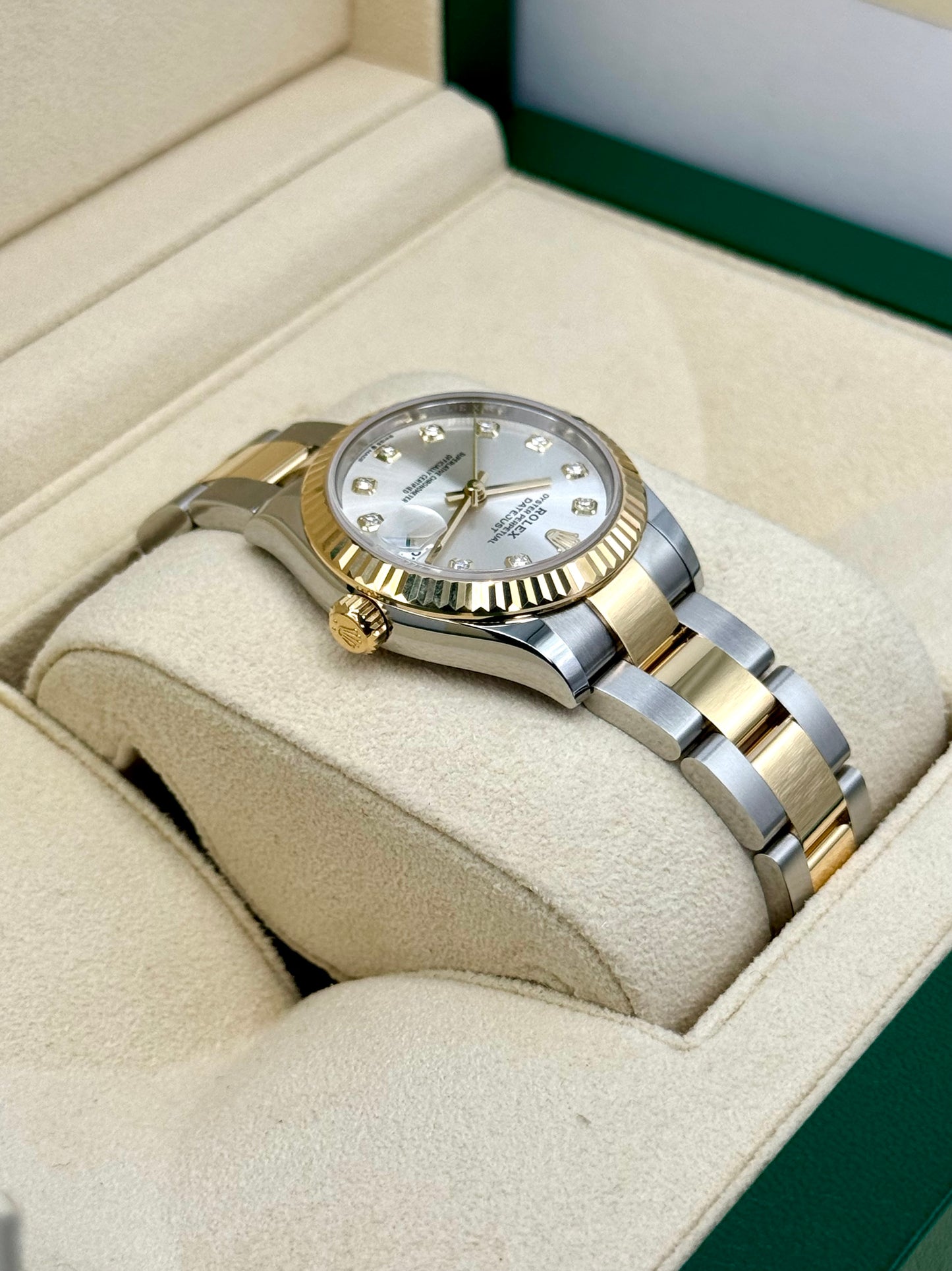 NEW 2024 Rolex Lady Datejust 31mm 278273 Two-Tone Silver Diamond Dial