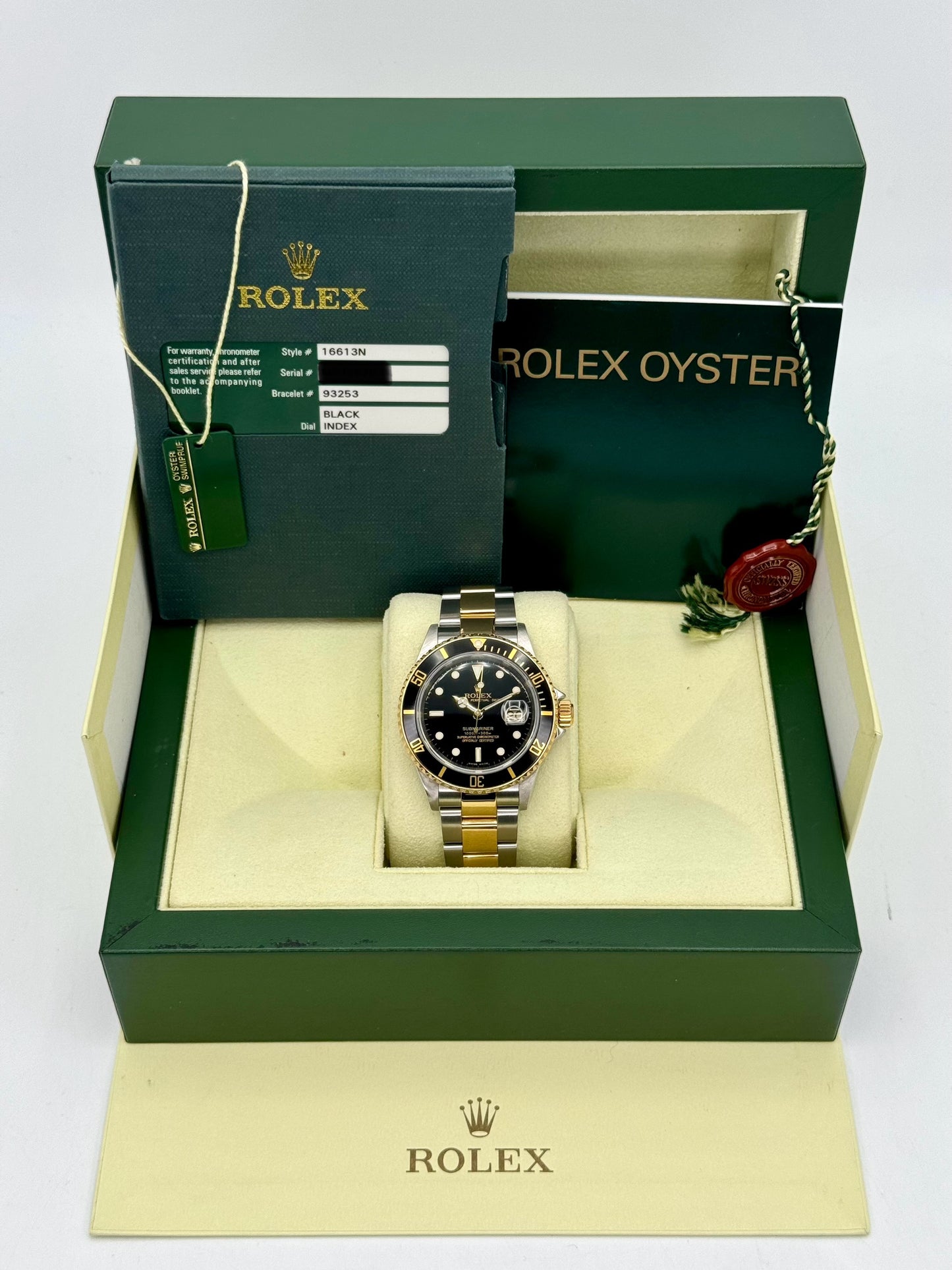 2008 Rolex Submariner 40mm 16613LN Two-Tone Black Dial