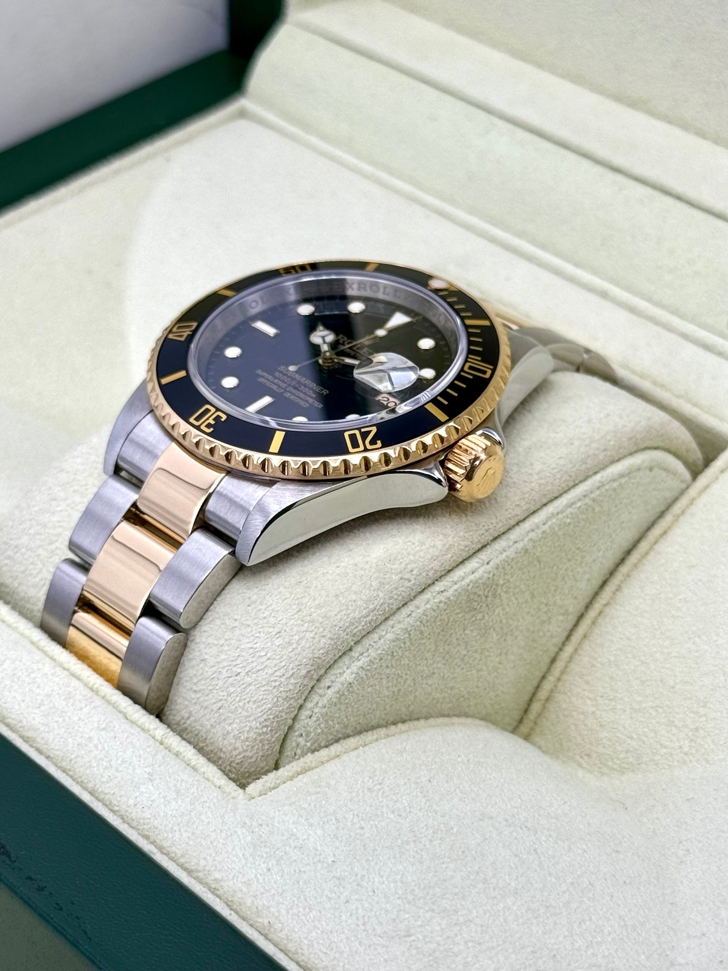 2008 Rolex Submariner 40mm 16613LN Two-Tone Black Dial