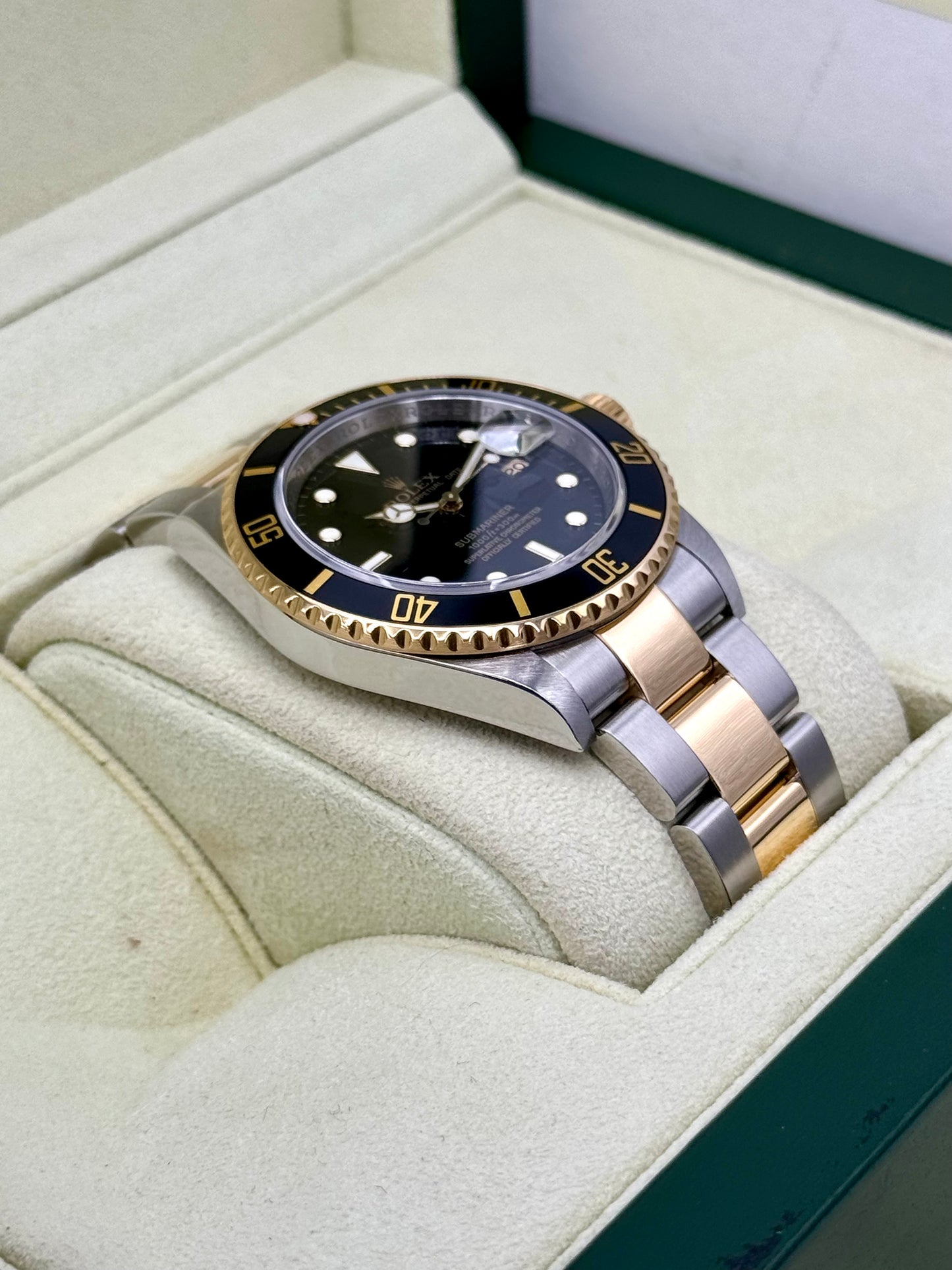 2008 Rolex Submariner 40mm 16613LN Two-Tone Black Dial