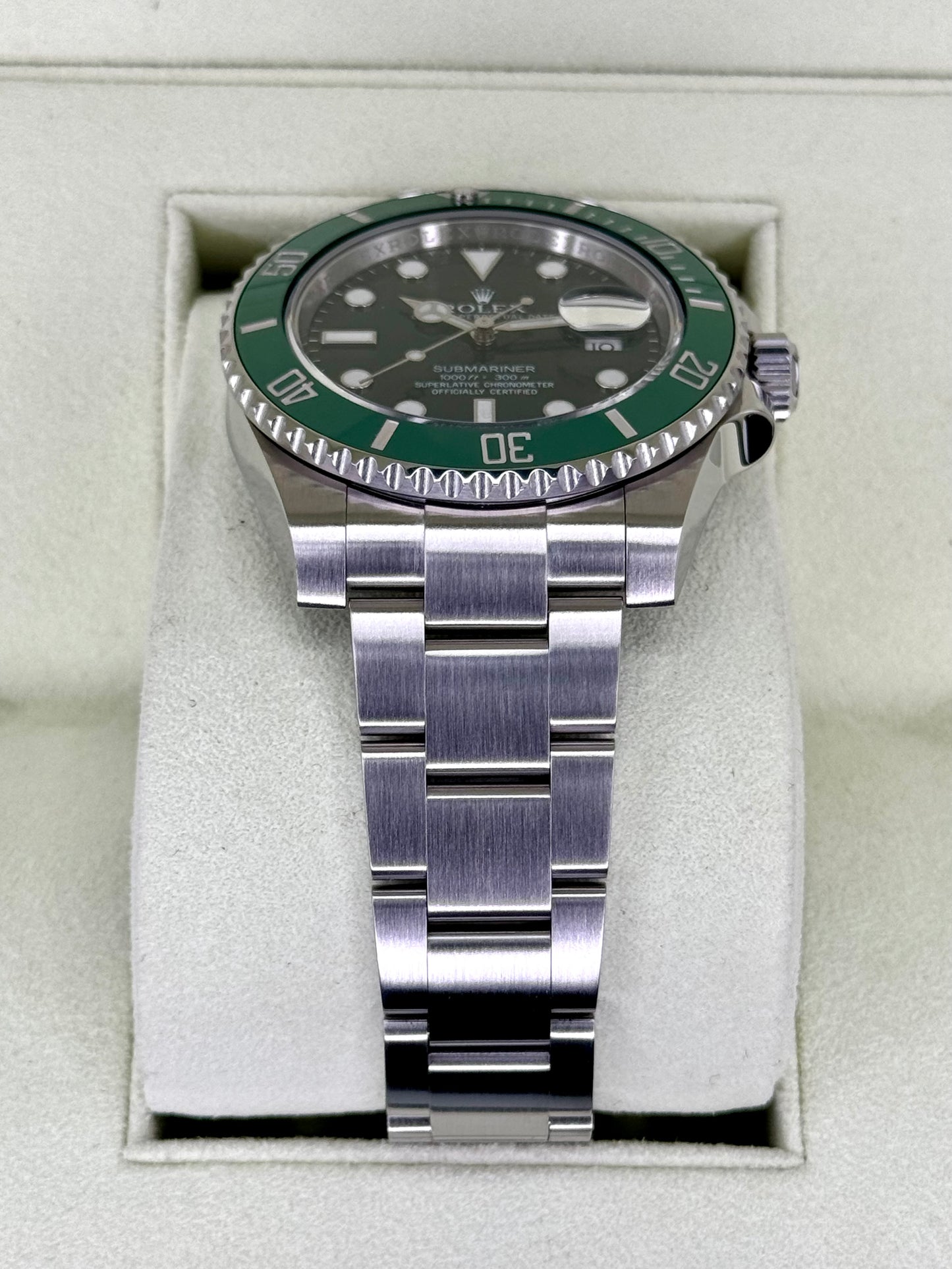 Rolex Submariner Date "Hulk" 40mm 116610LV Stainless Steel Green Dial - MyWatchLLC