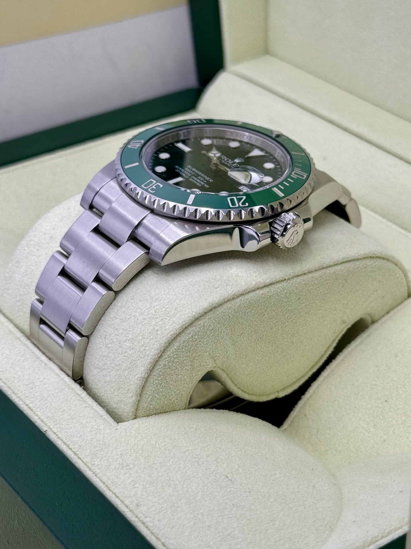 Rolex Submariner Date "Hulk" 40mm 116610LV Stainless Steel Green Dial - MyWatchLLC