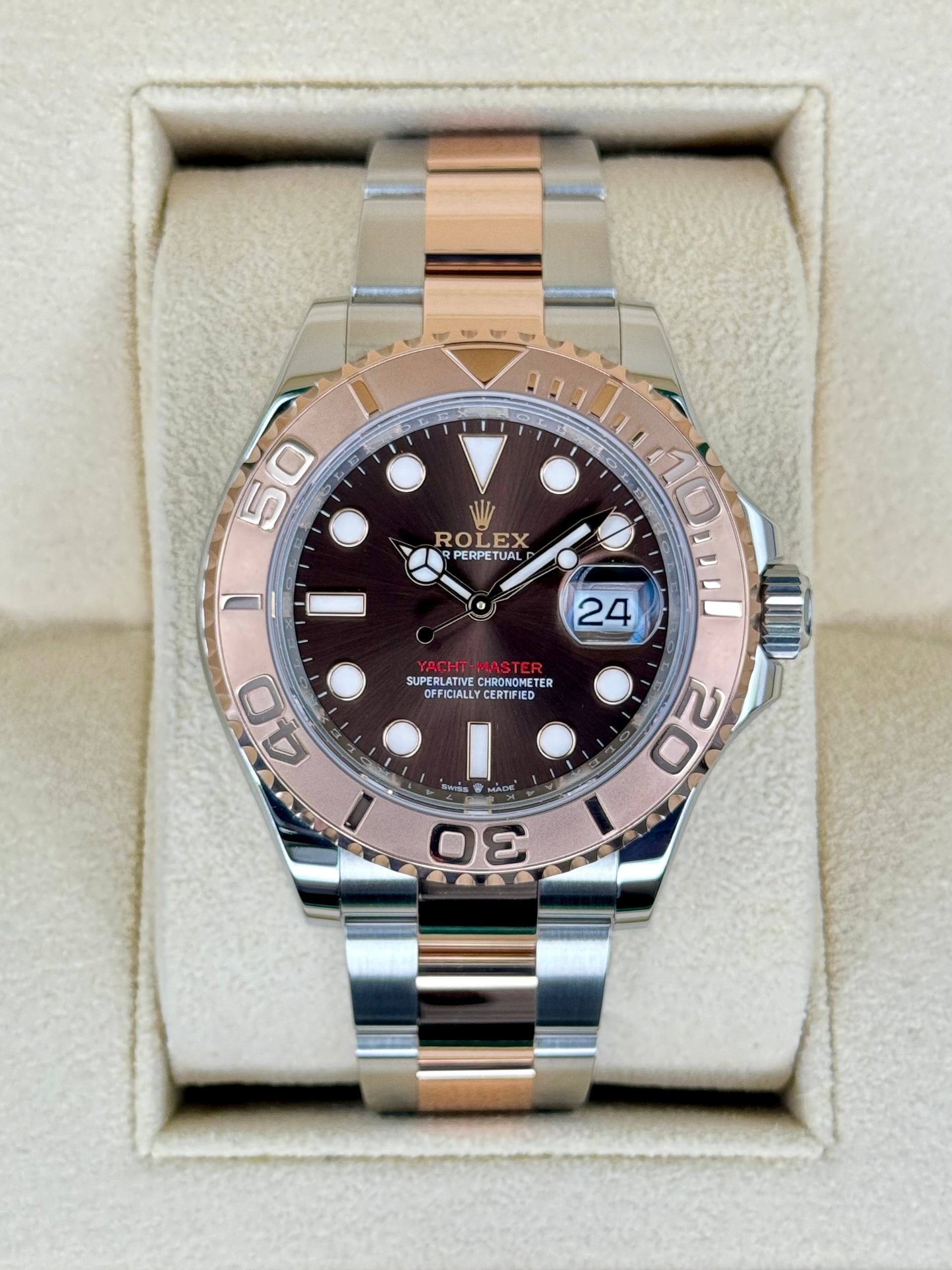 2024 Rolex Yacht-Master 40mm 126621 Two-Tone Chocolate Dial 