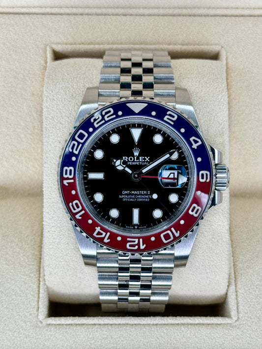 2020 Rolex GMT-Master II "Pepsi" 40mm 126710BOLRO Jubilee Black Dial - MyWatchLLC