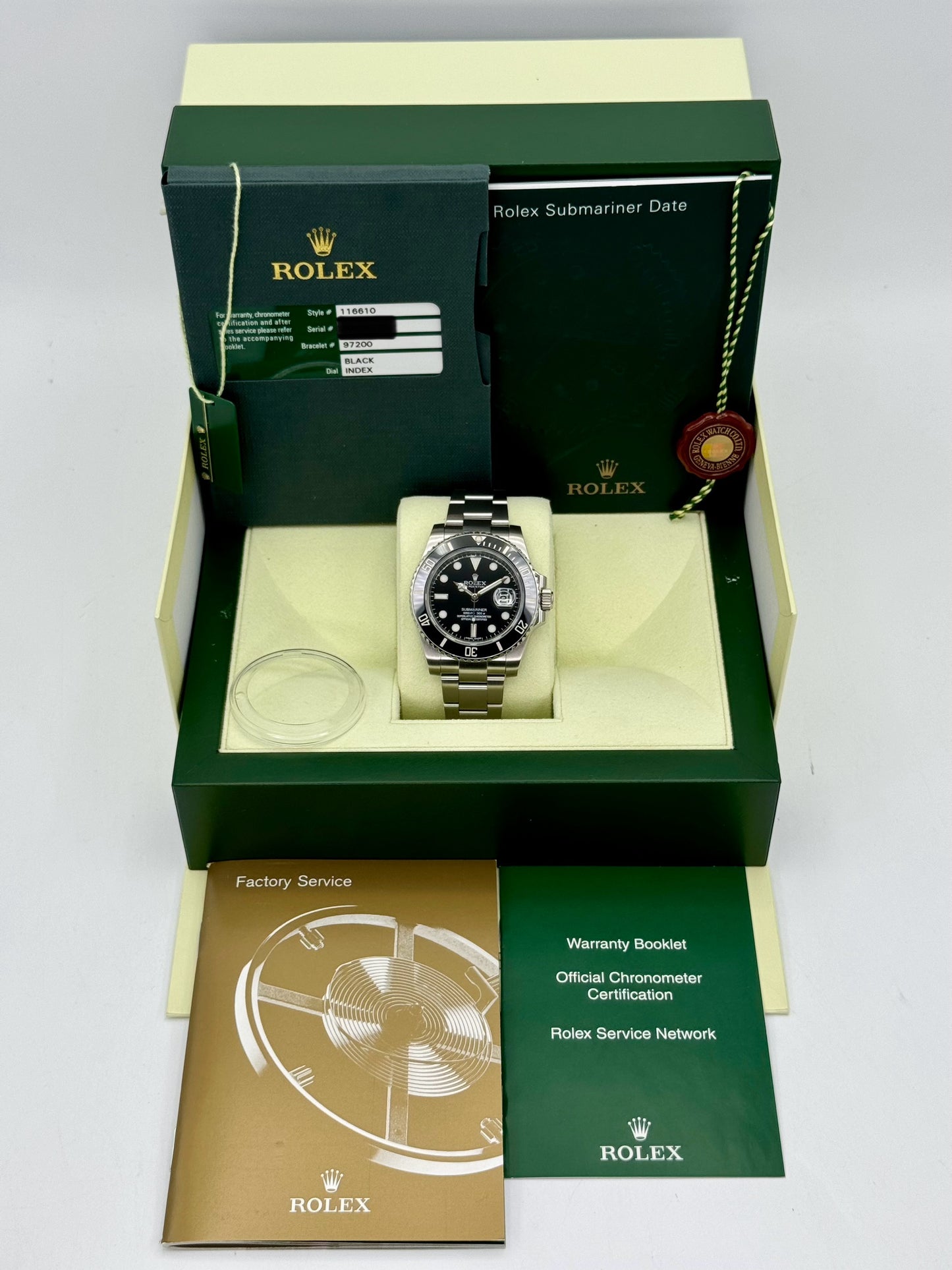 2011 Rolex Submariner 40mm 116610 Stainless Steel Black Dial