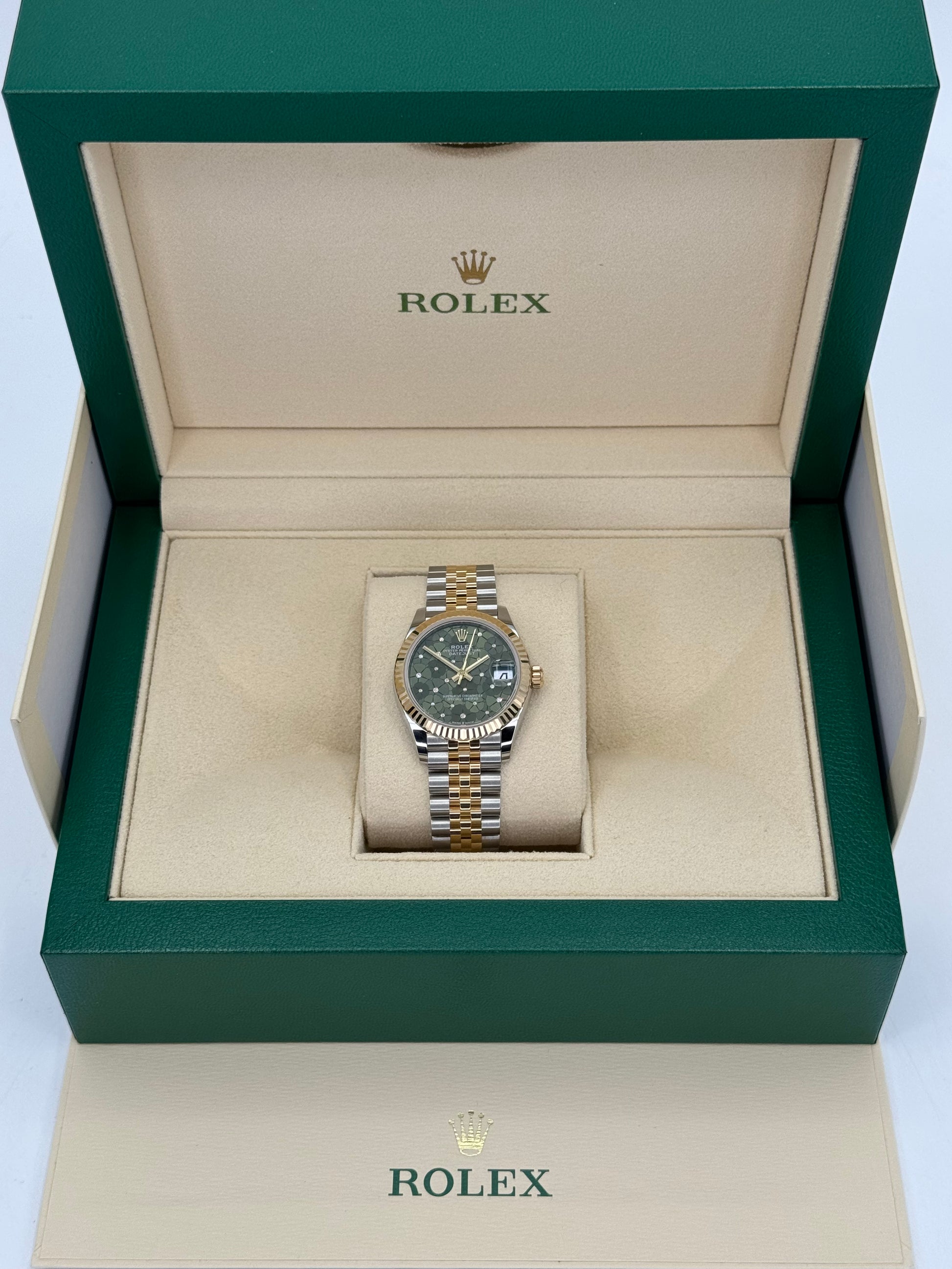 NEW 2023 Rolex Lady Datejust 31mm 278273 Two-Tone Floral Motif Dial - MyWatchLLC