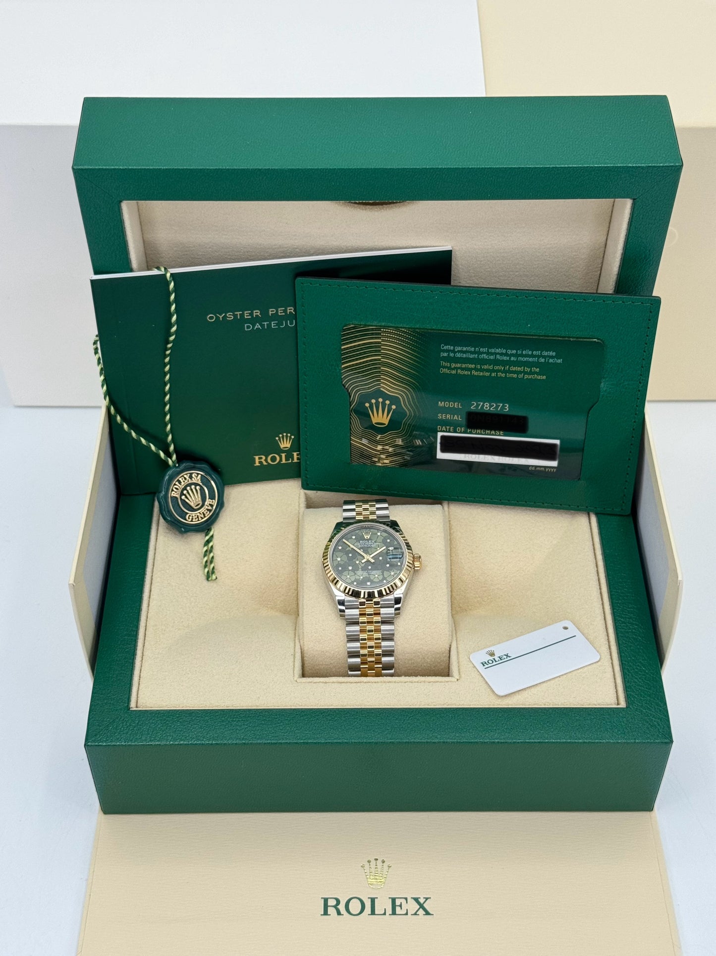 NEW 2023 Rolex Lady Datejust 31mm 278273 Two-Tone Floral Motif Dial - MyWatchLLC