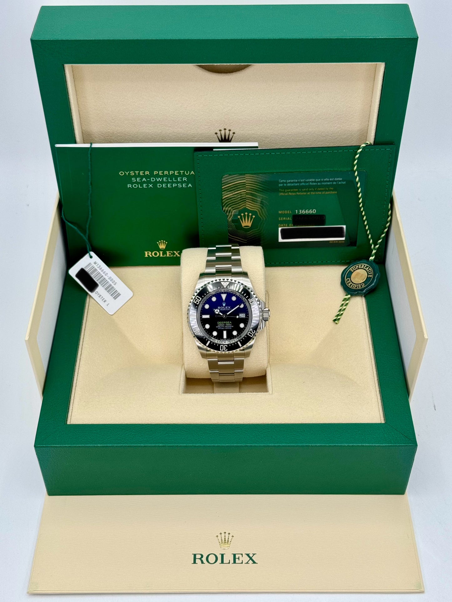 NEW 2024 Rolex Deepsea James Cameron 44mm 136660 Blue Dial