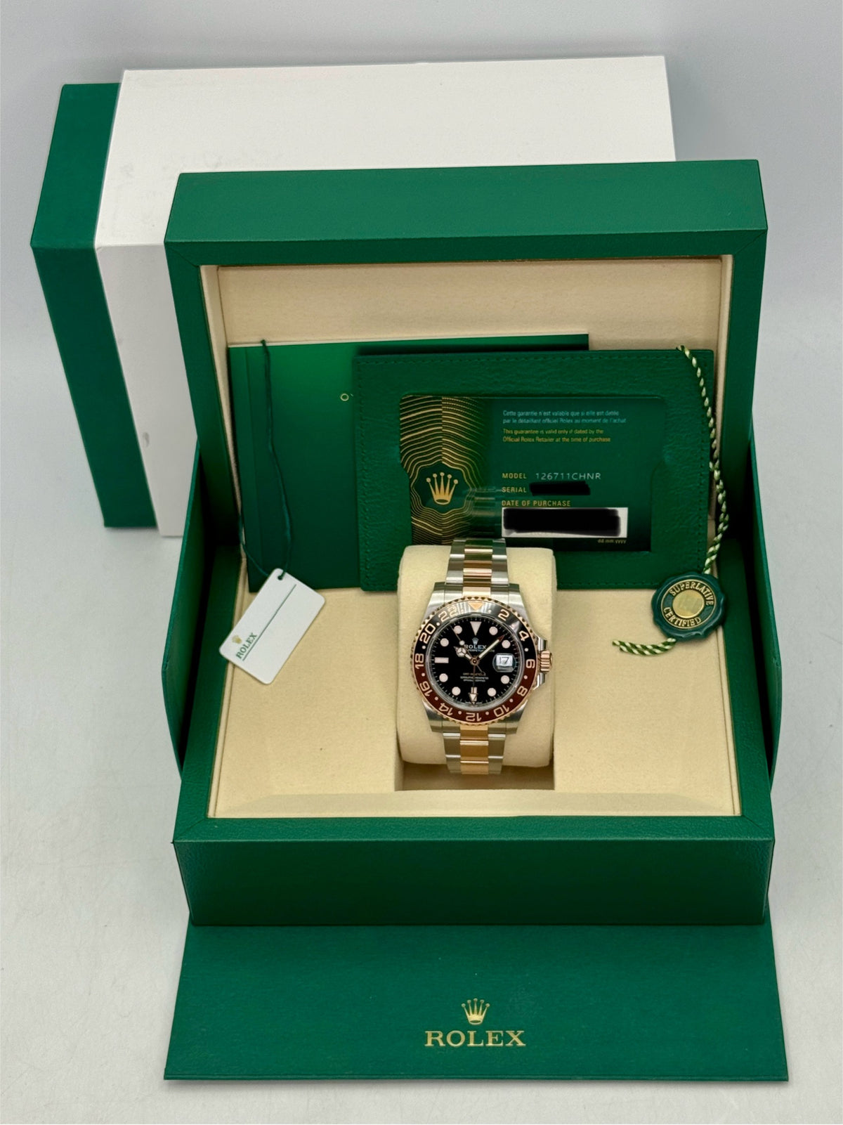 2025 Rolex GMT-Master II Rootbeer 40mm 126711CHNR Two-Tone - MyWatchLLC