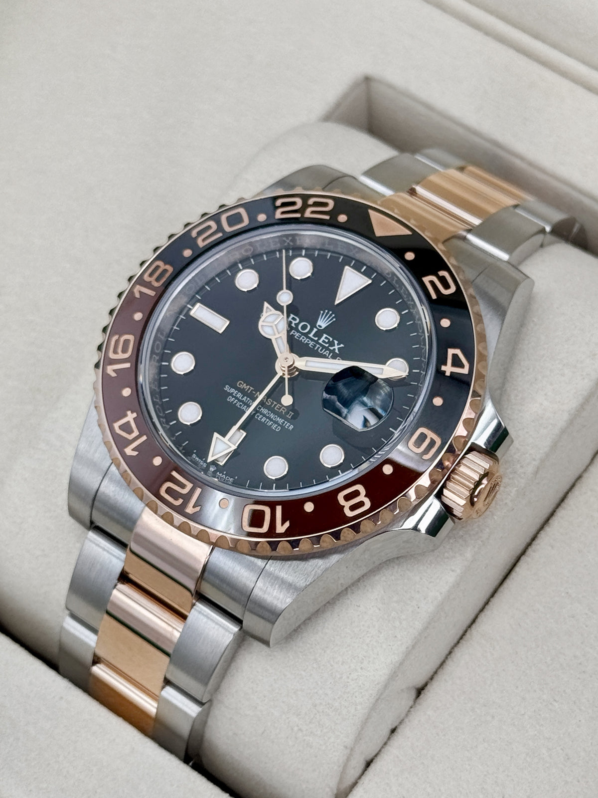 2025 Rolex GMT-Master II Rootbeer 40mm 126711CHNR Two-Tone - MyWatchLLC