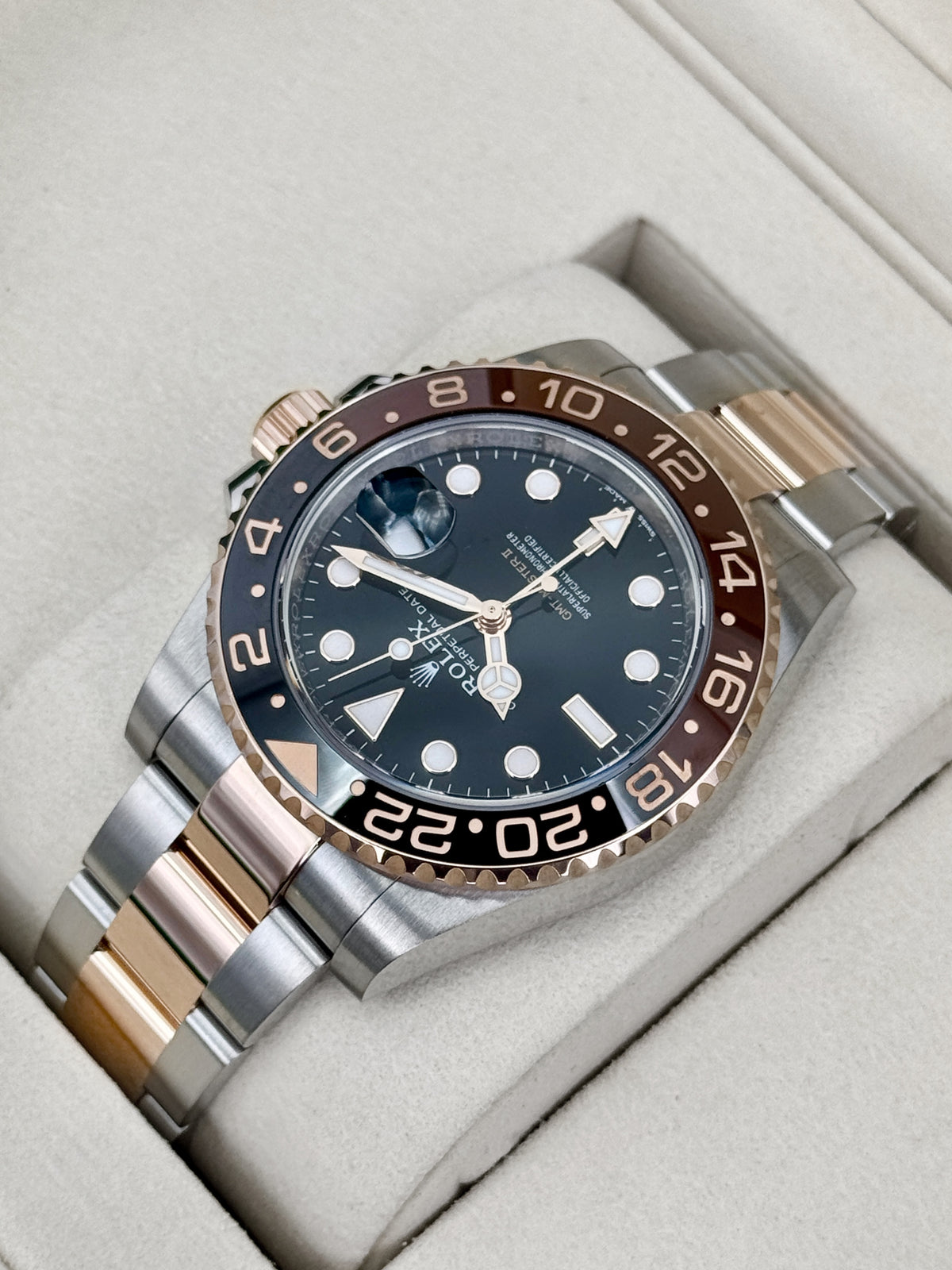 2025 Rolex GMT-Master II Rootbeer 40mm 126711CHNR Two-Tone - MyWatchLLC