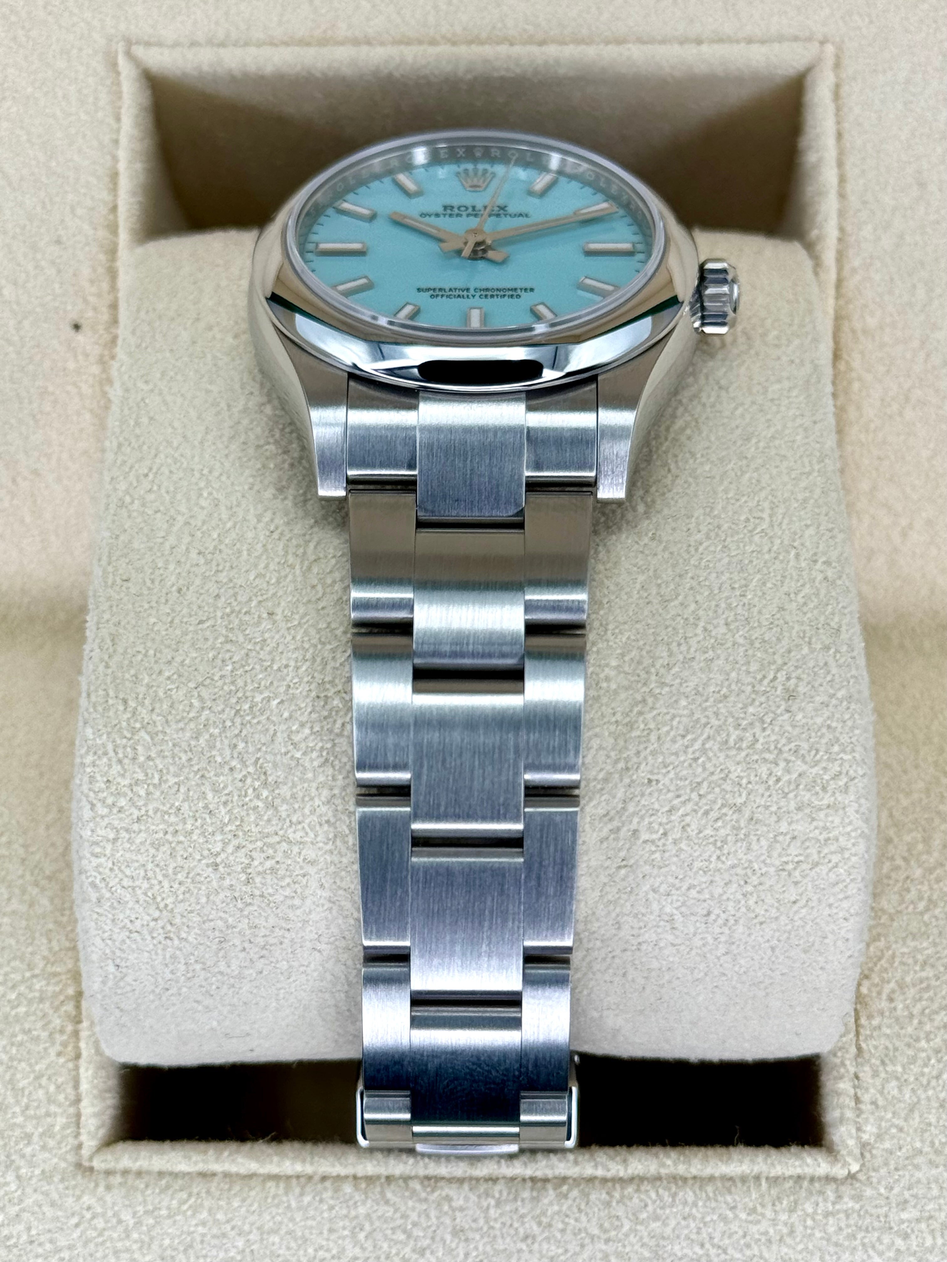 NEW 2023 Rolex Oyster Perpetual 31mm 277200 Tiffany Blue Dial