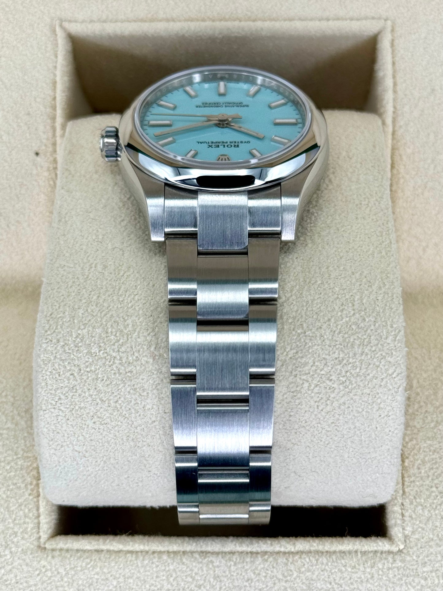 NEW 2023 Rolex Oyster Perpetual 31mm 277200 Tiffany Blue Dial - MyWatchLLC