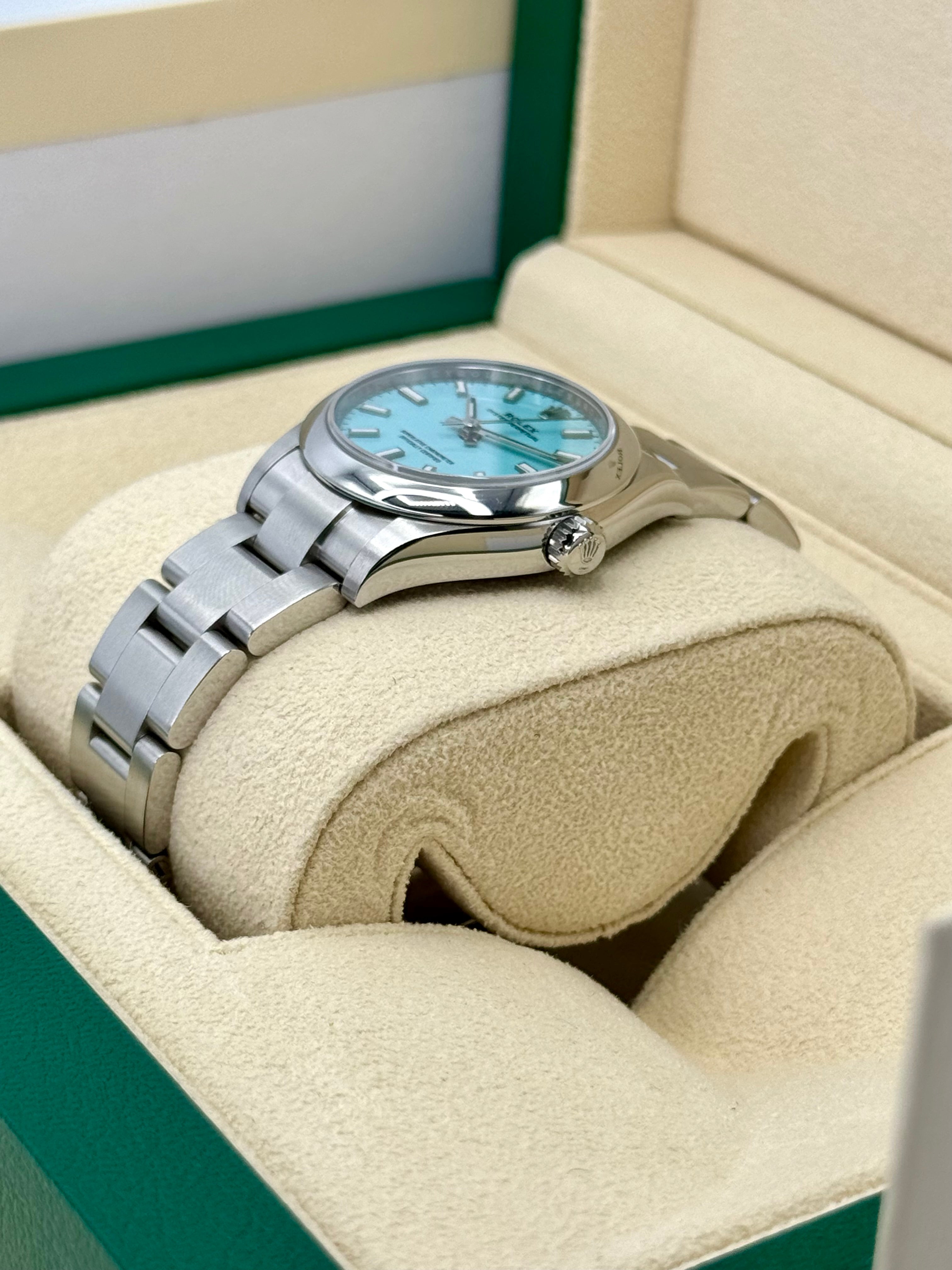 NEW 2023 Rolex Oyster Perpetual 31mm 277200 Tiffany Blue Dial