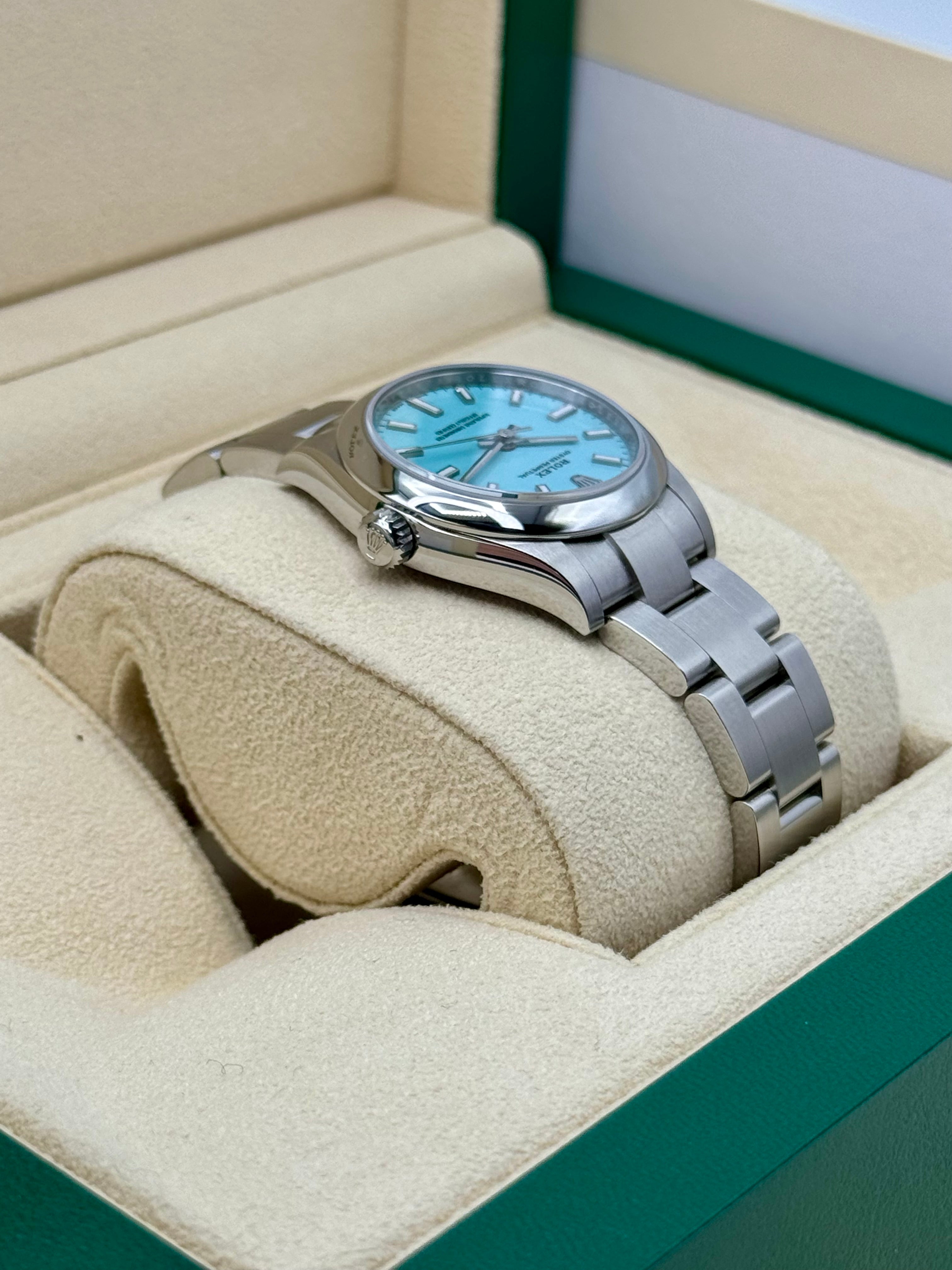 NEW 2023 Rolex Oyster Perpetual 31mm 277200 Tiffany Blue Dial