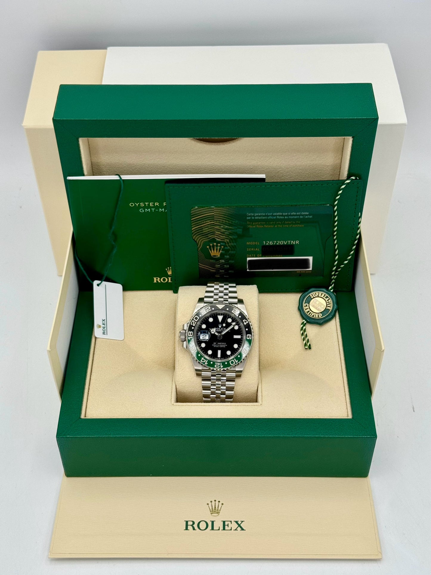 NEW 2023 Rolex GMT-Master II “Sprite” 40mm 126720VTNR Jubilee