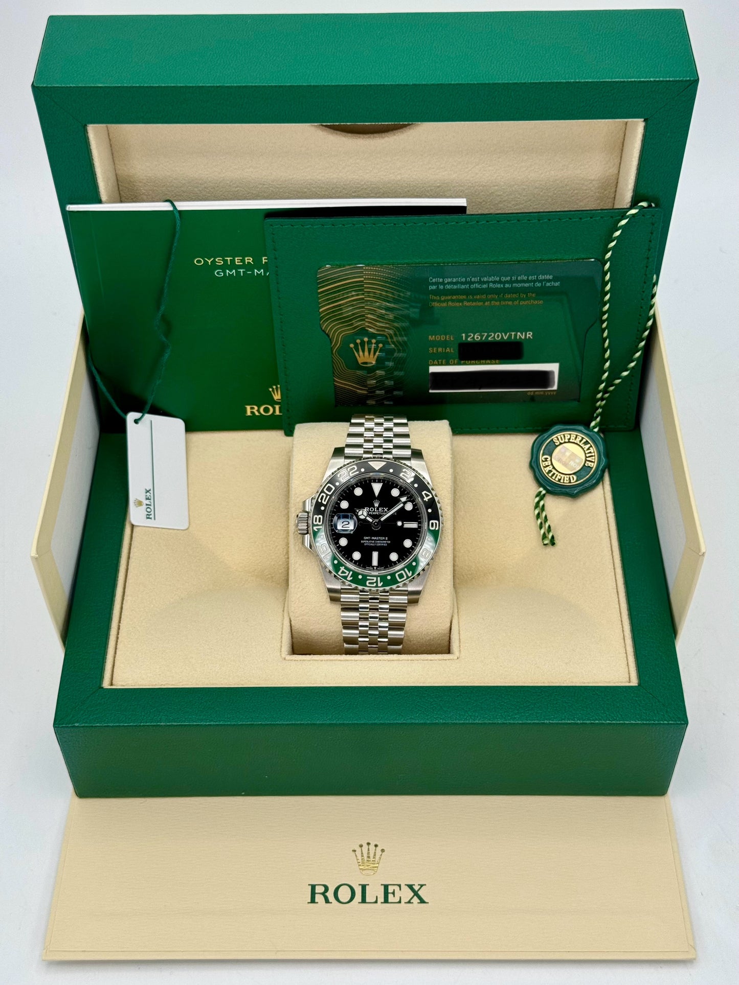 NEW 2023 Rolex GMT-Master II “Sprite” 40mm 126720VTNR Jubilee