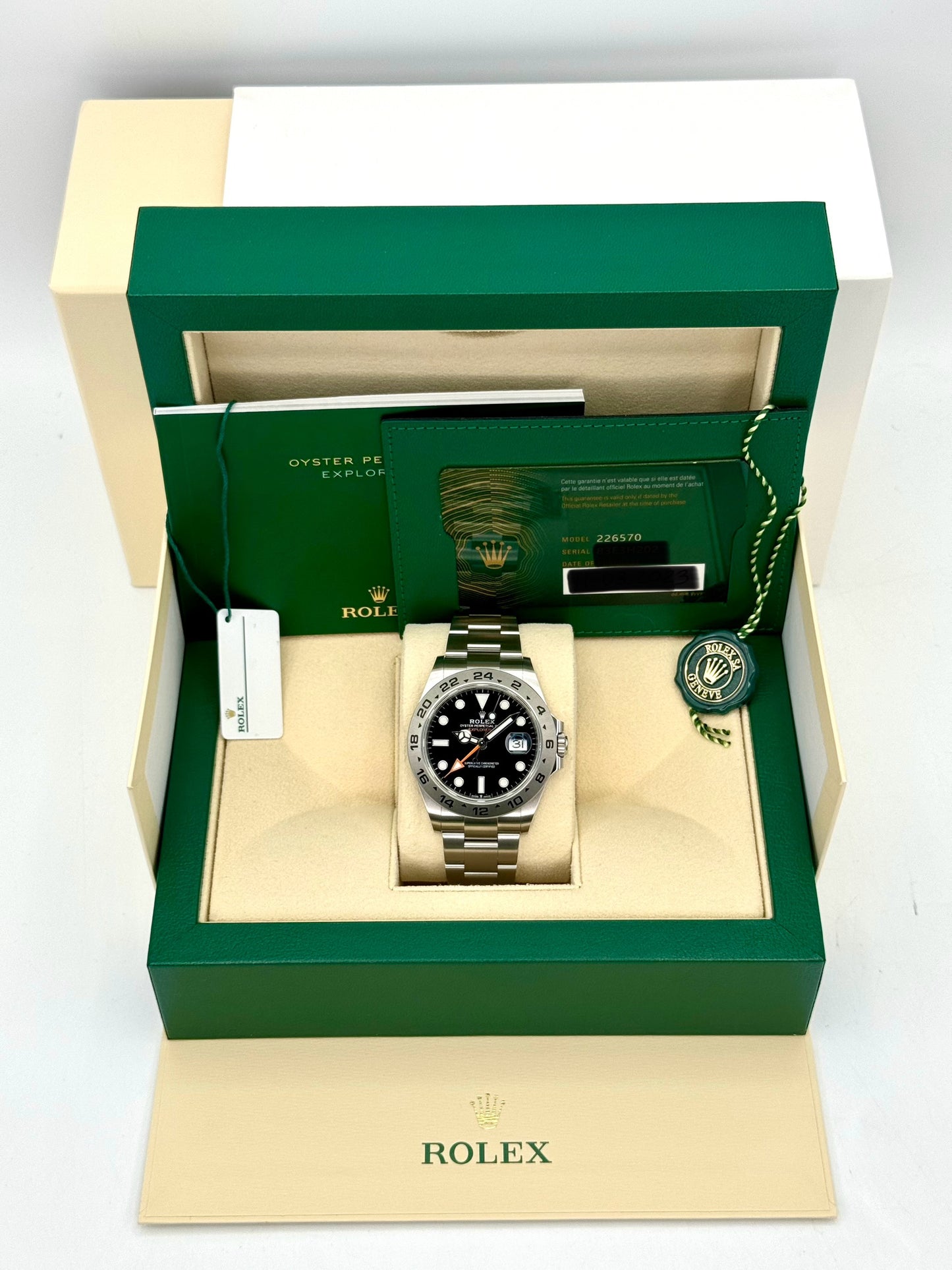 2023 Rolex Explorer II 42mm 226570 Black Dial